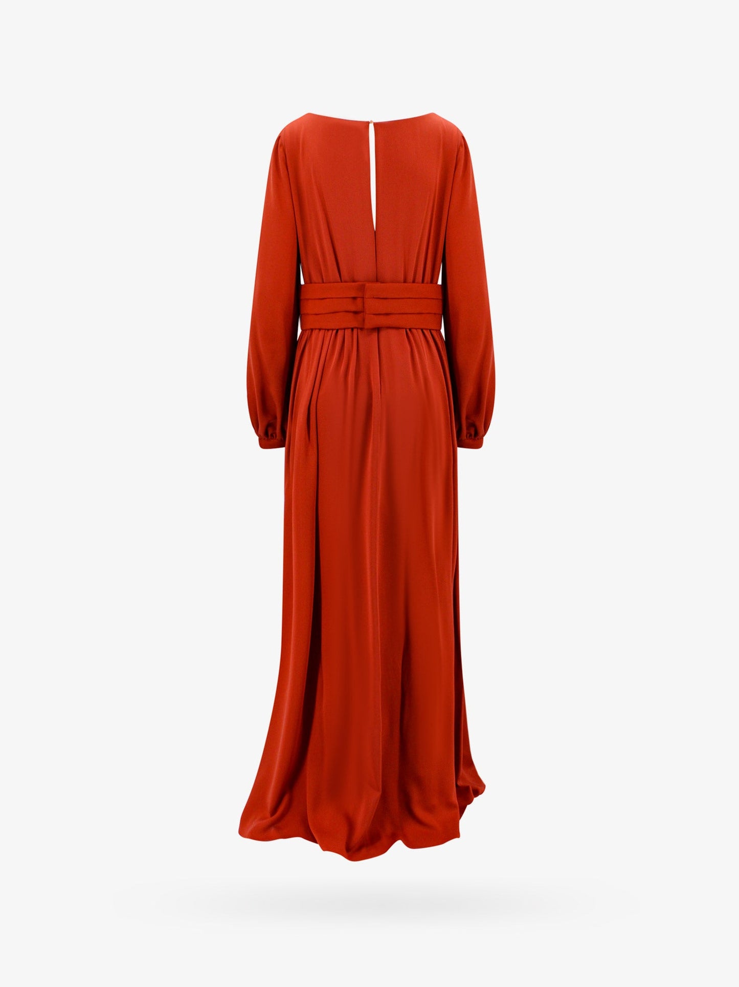 Silk dress with cut-out detail on the back