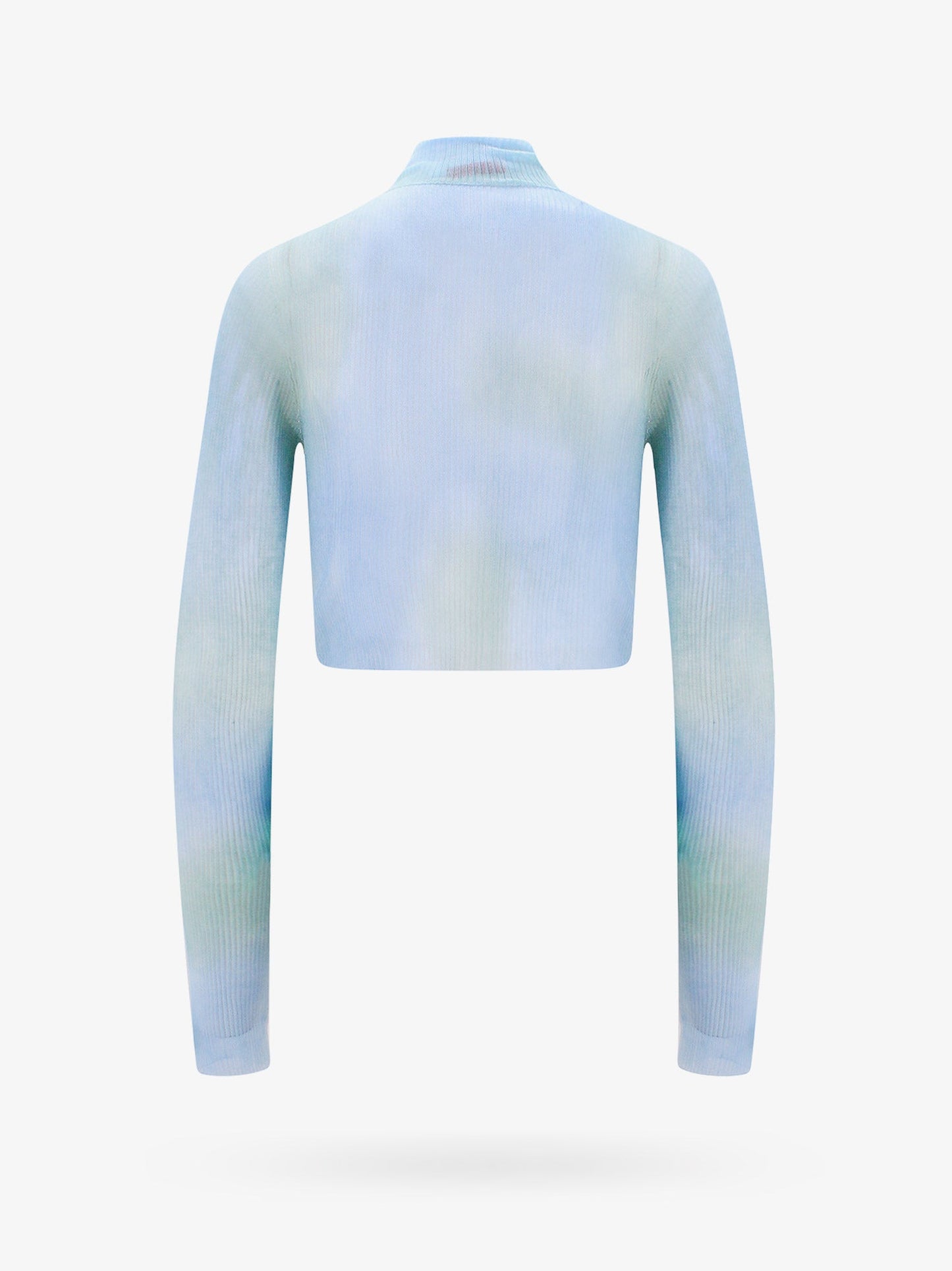 Top crop fit con effetto tie-dye