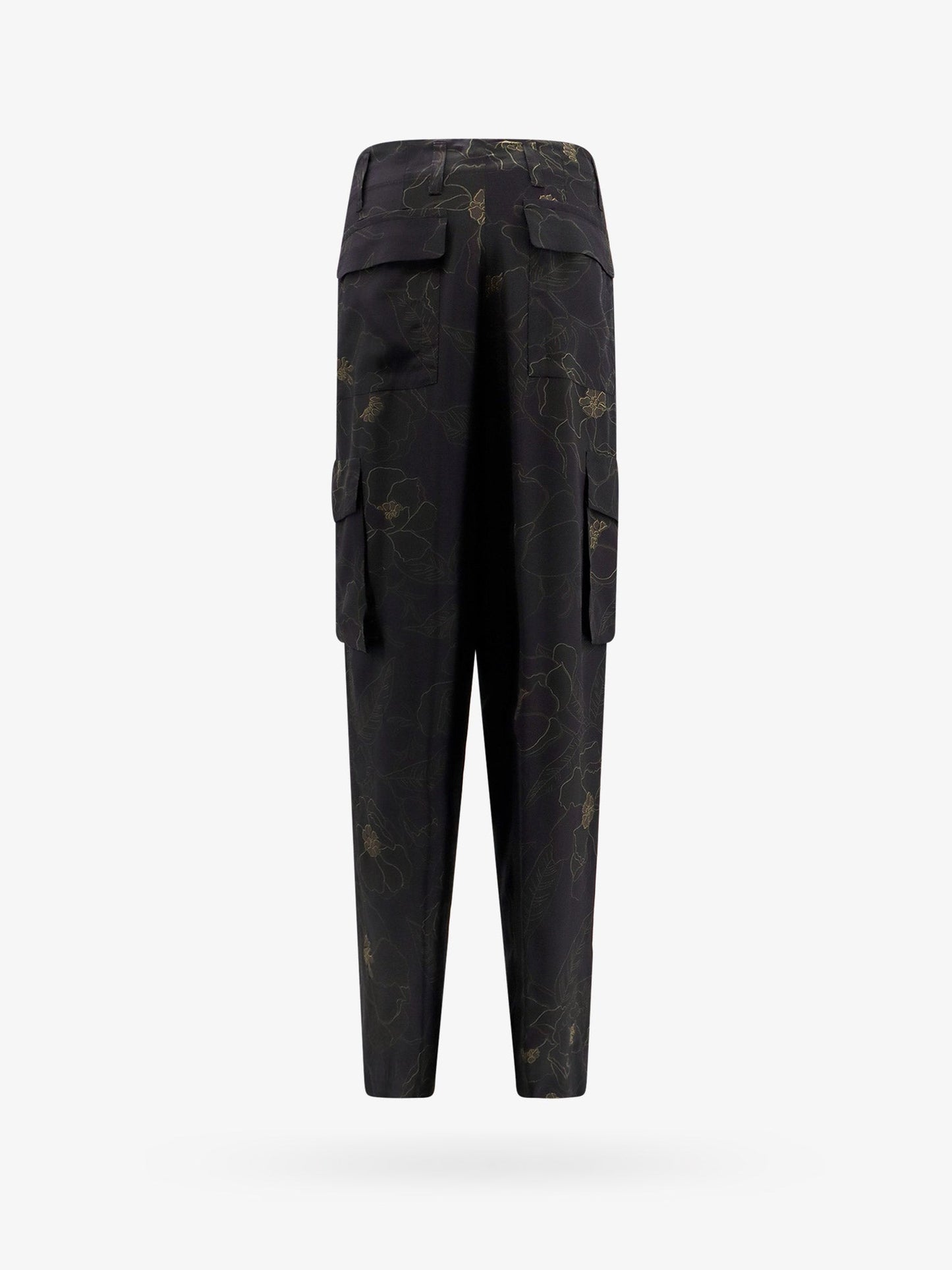 Silk cargo trousers