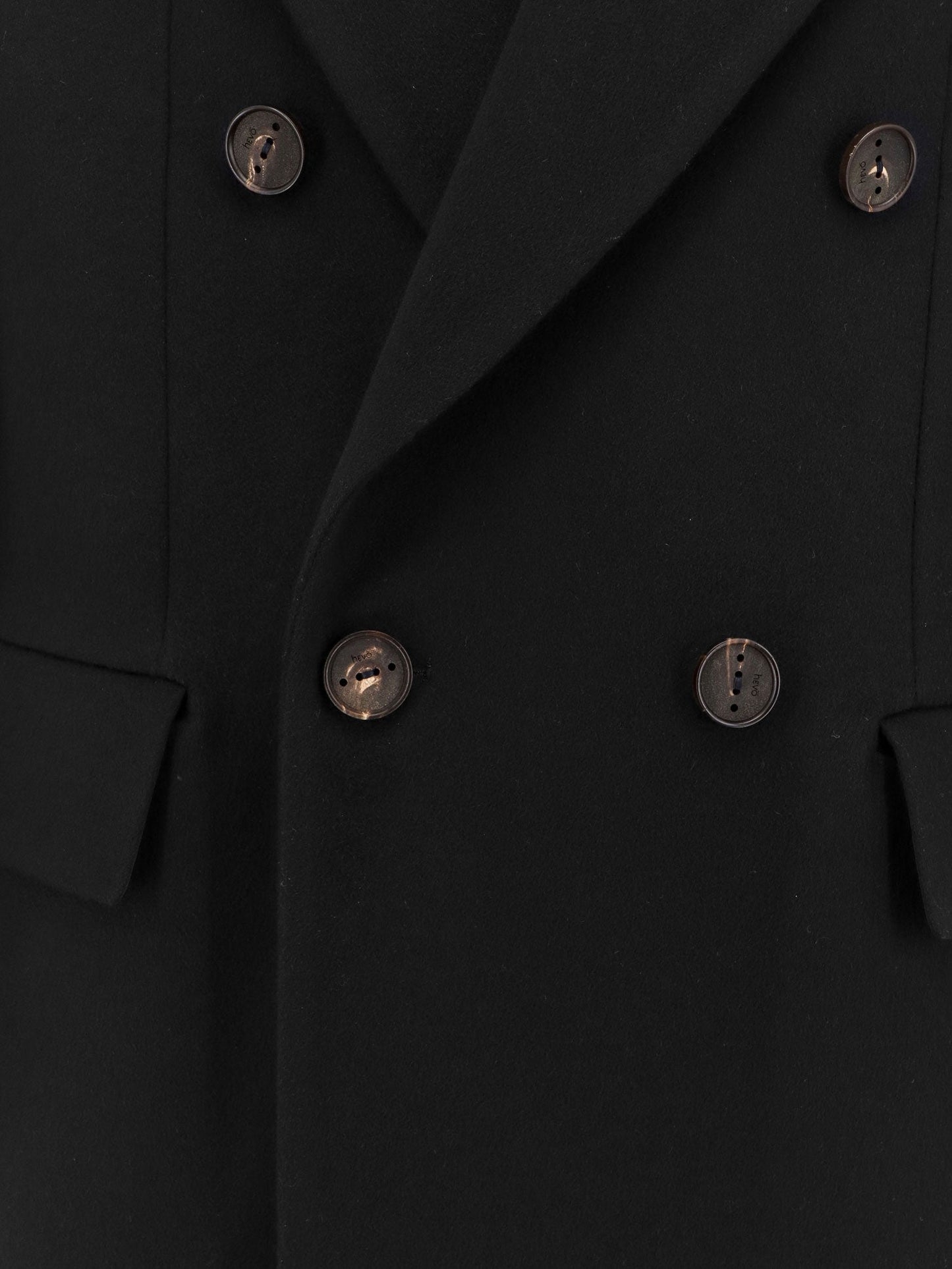 Cappotto in cashmere con fodera in satin