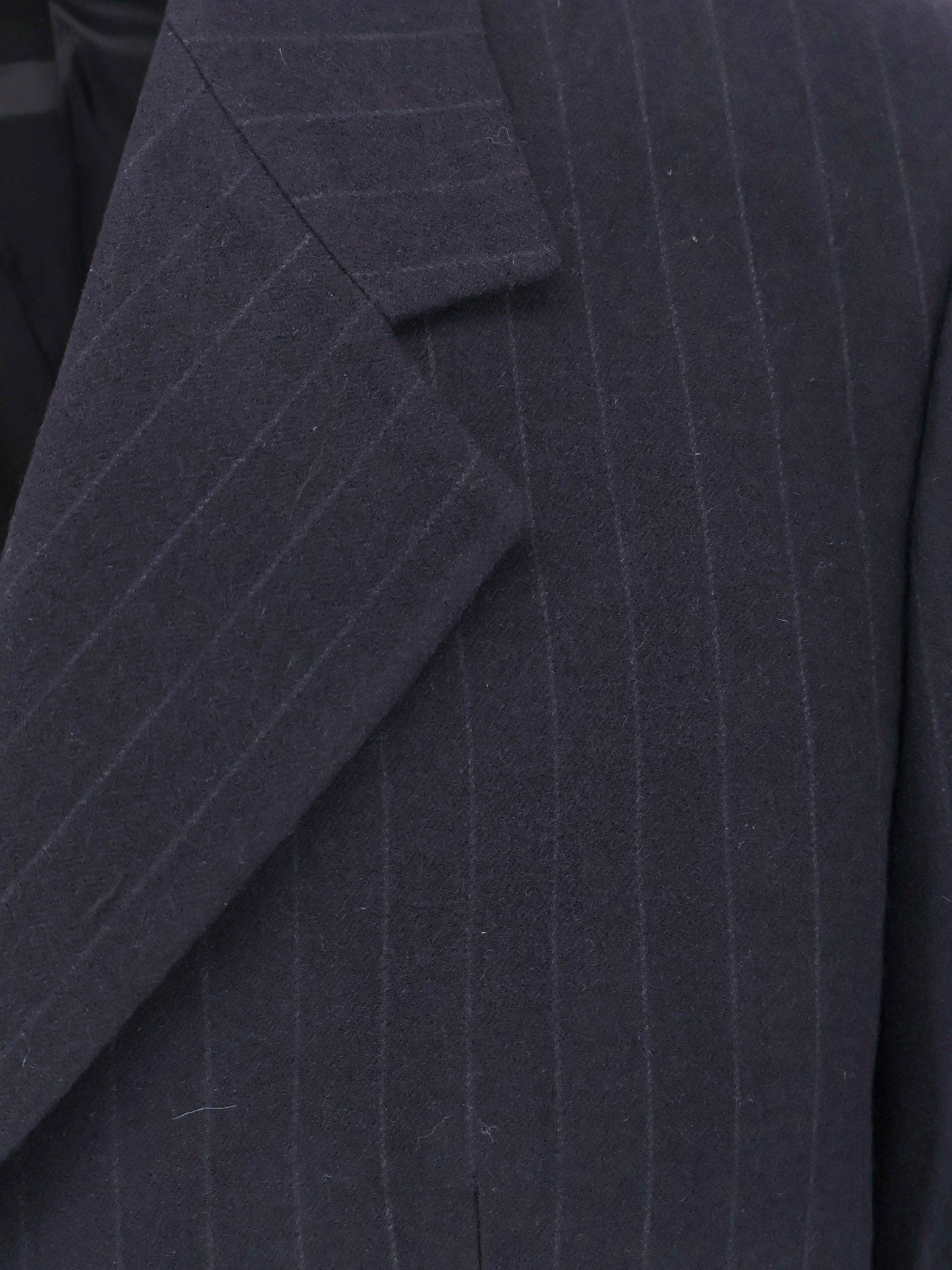 Wool blazer with striped motif
