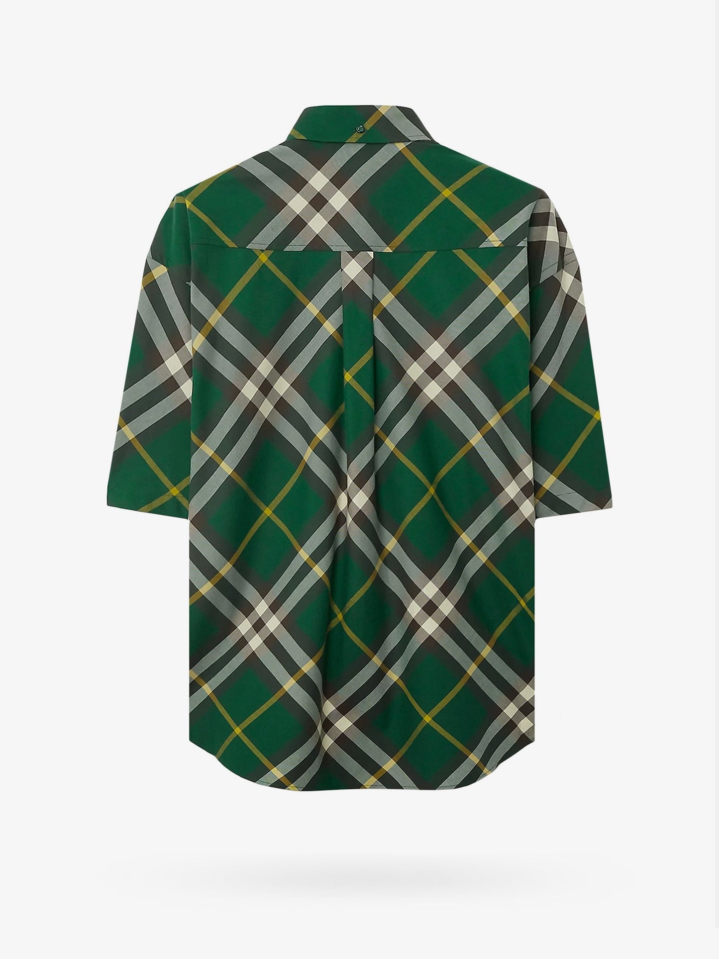 Cotton shirt with check motif