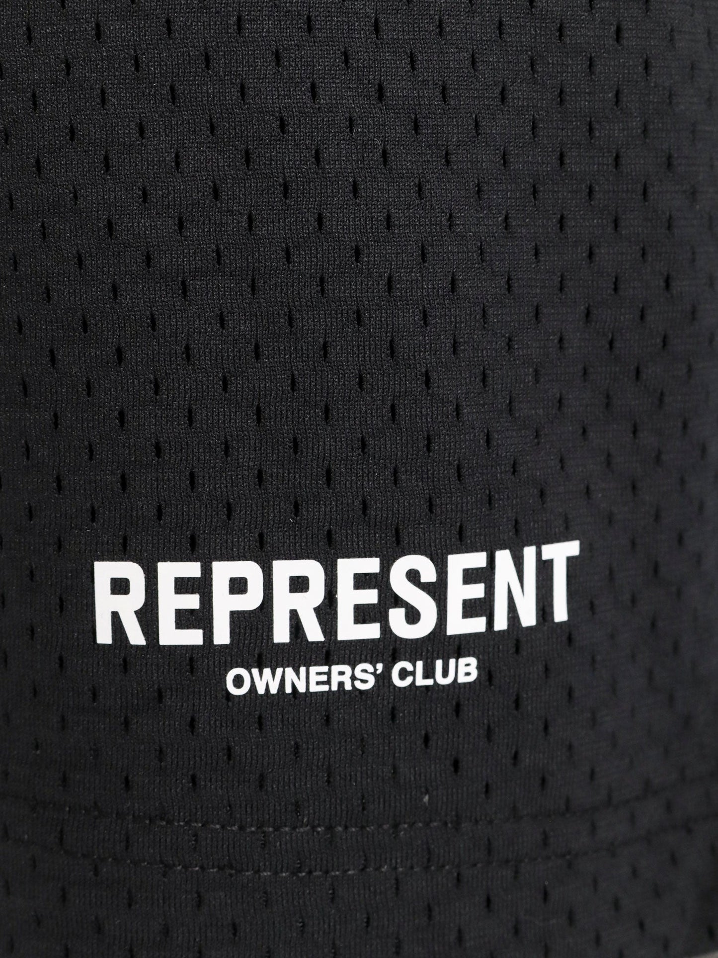 Nylon bermuda shorts with frontal logo print
