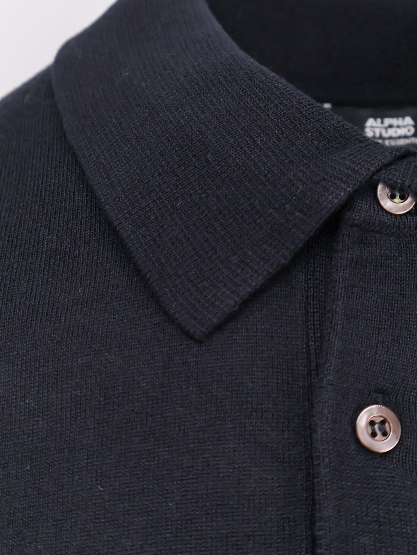 Maglia polo in seta e cashmere