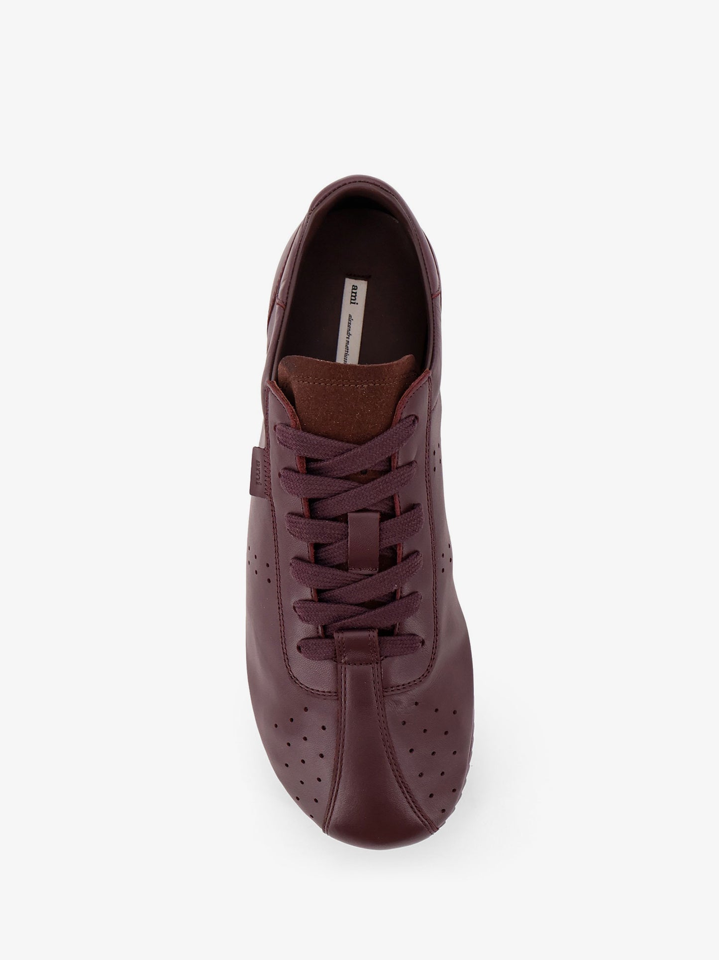 Leather low-top sneakers