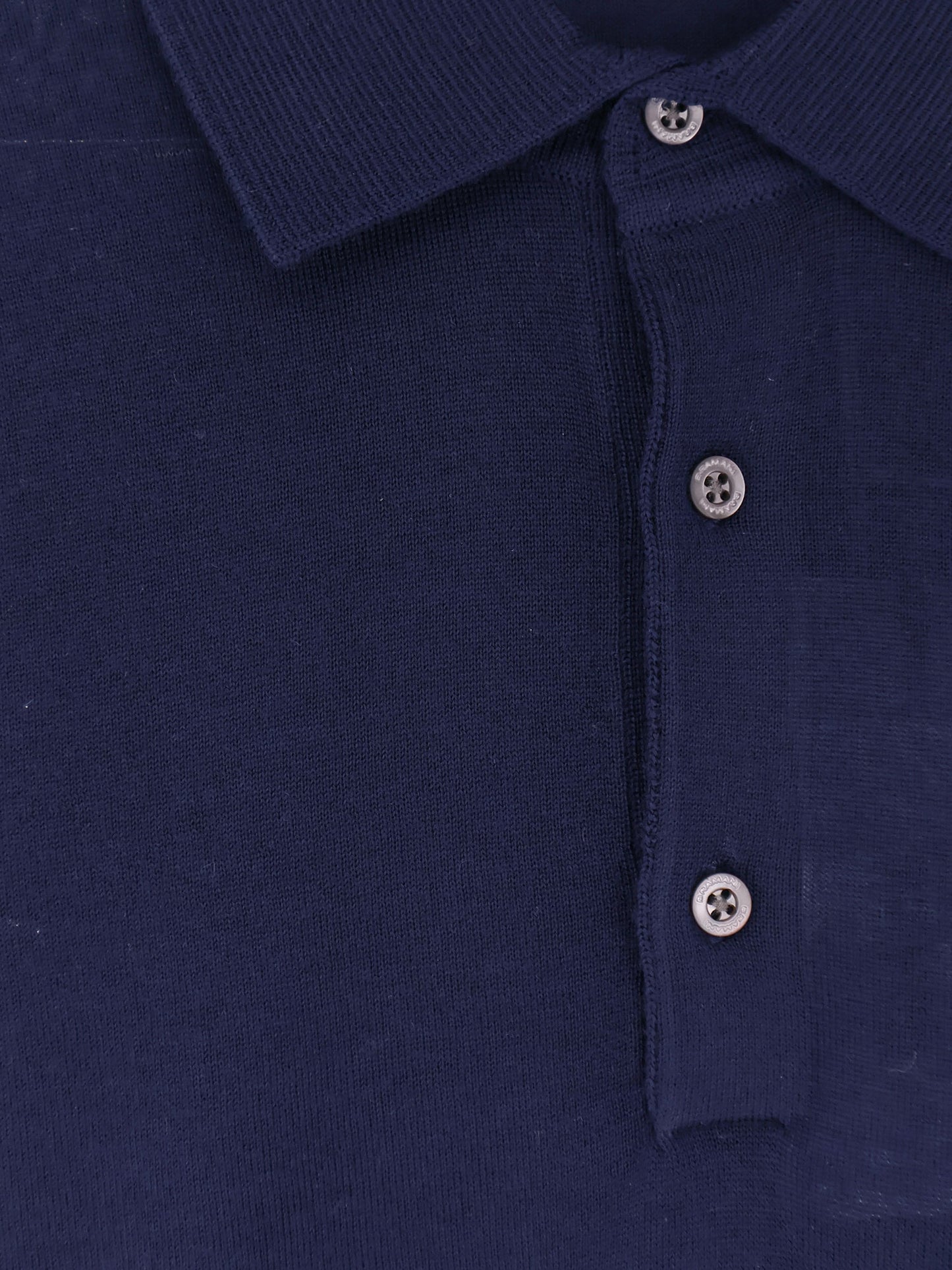 Wool polo sweater