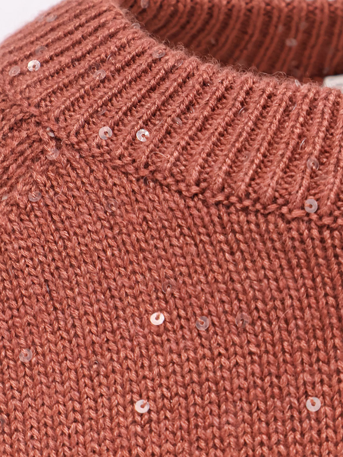 Cashmere and silk sweater with sequins