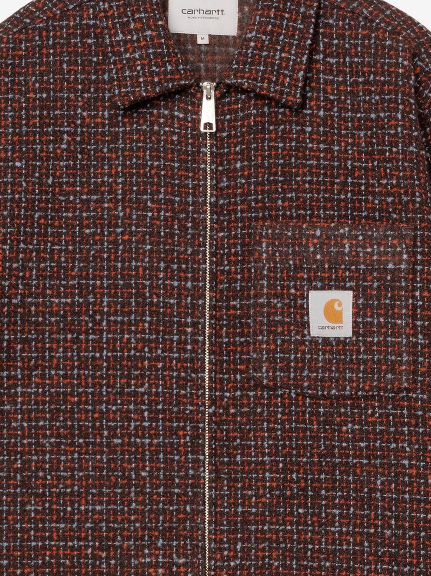 Bellamy Shirt Jac jacket with logo patch on the front