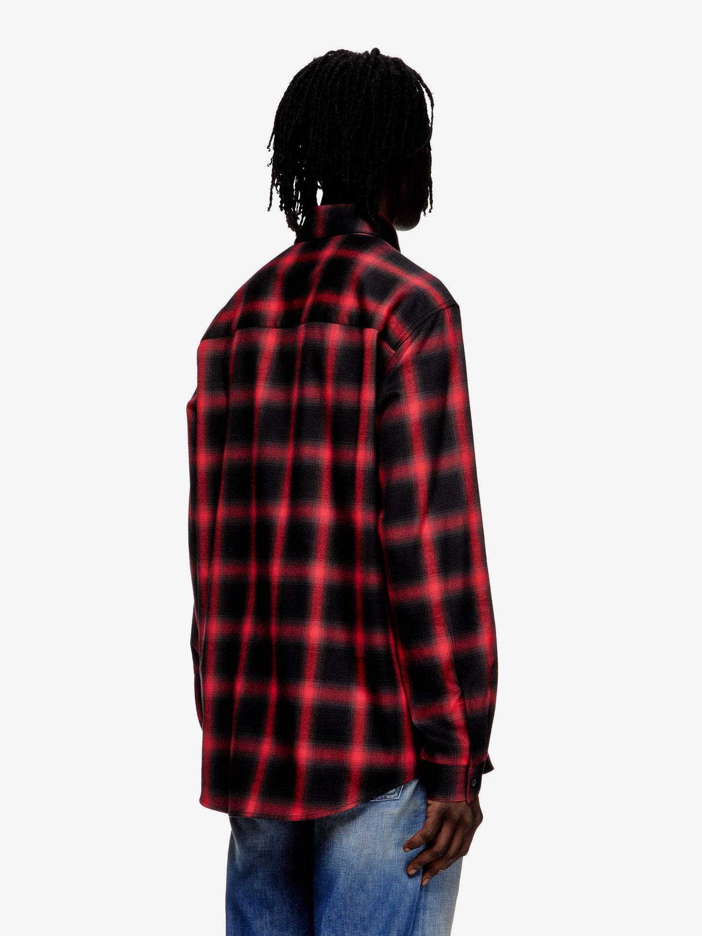 Camicia S-Simply Check in misto cotone