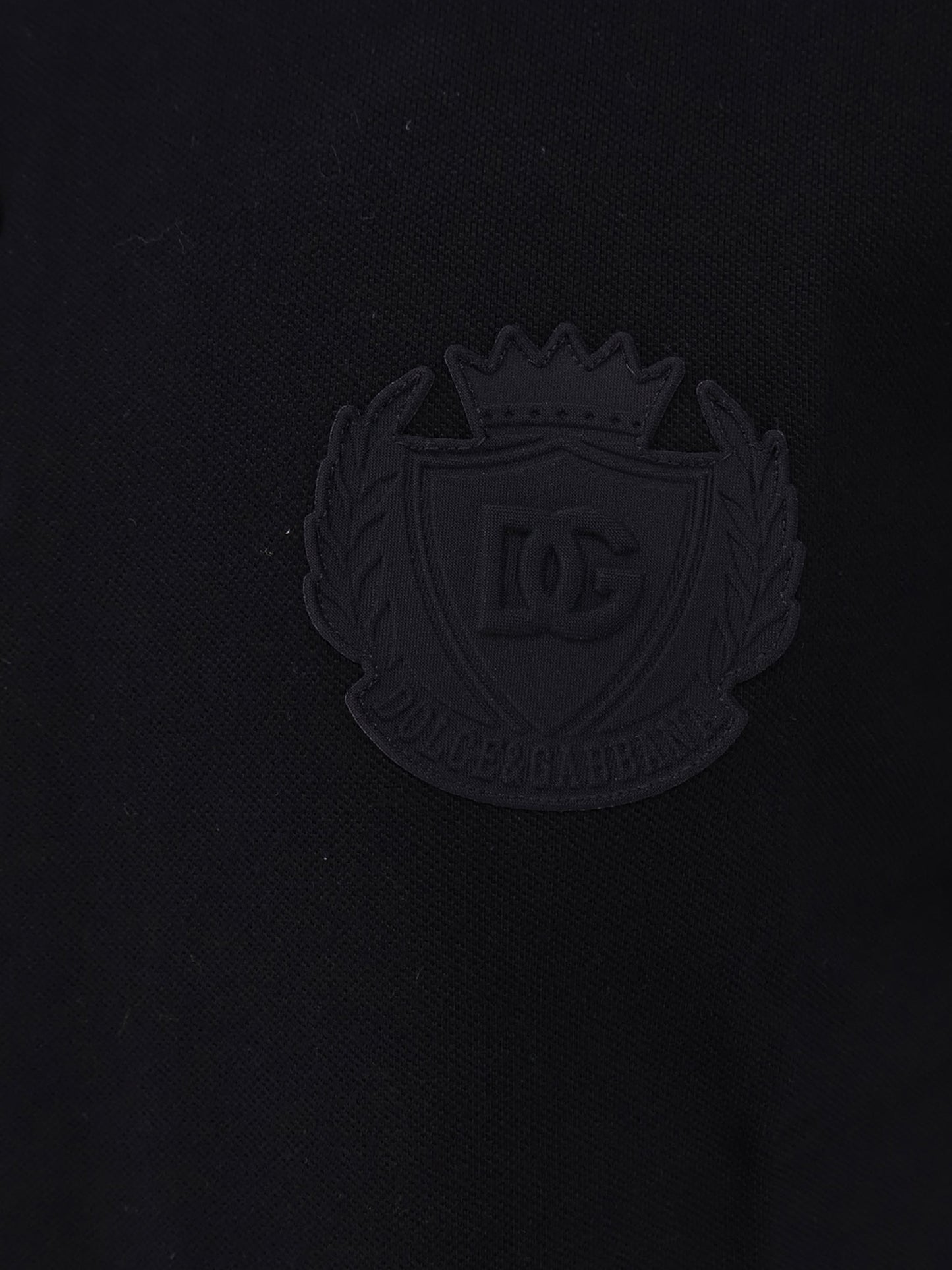 Polo in cotone con logo ricamato frontale