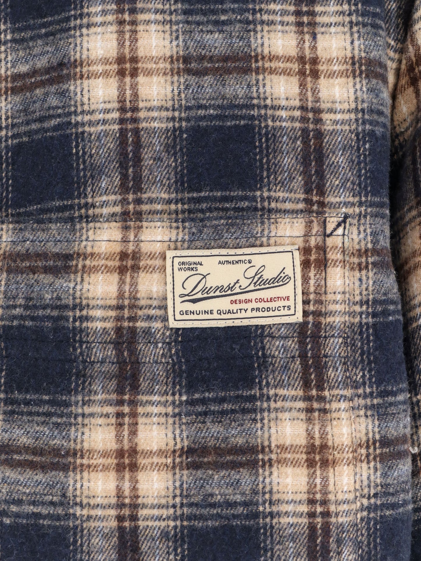 Madras pattern flannel jacket