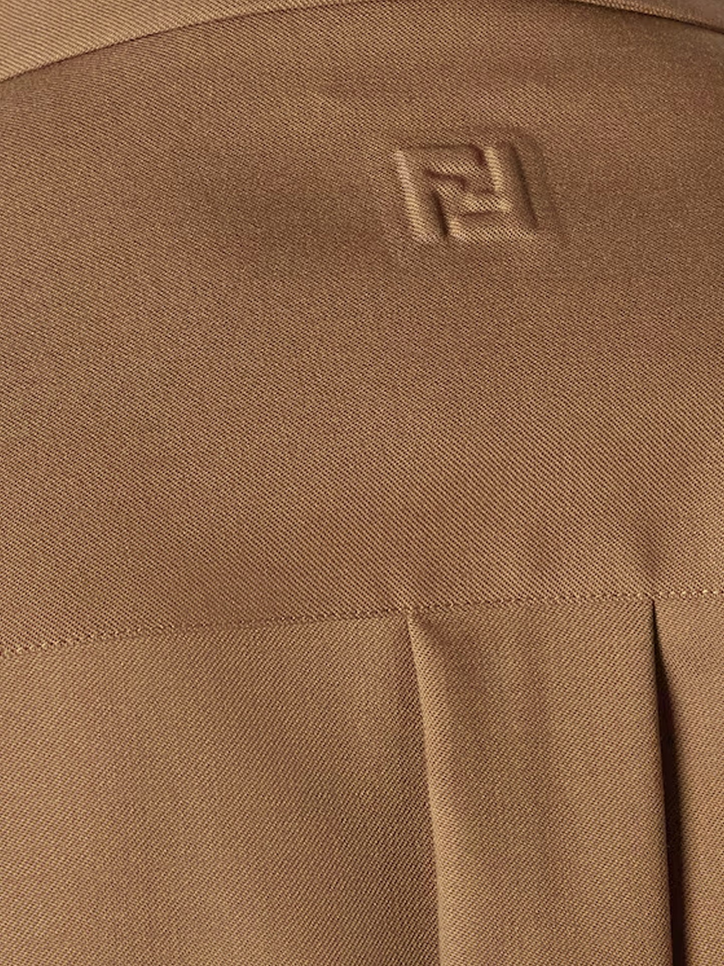 Wool gabardine shirt