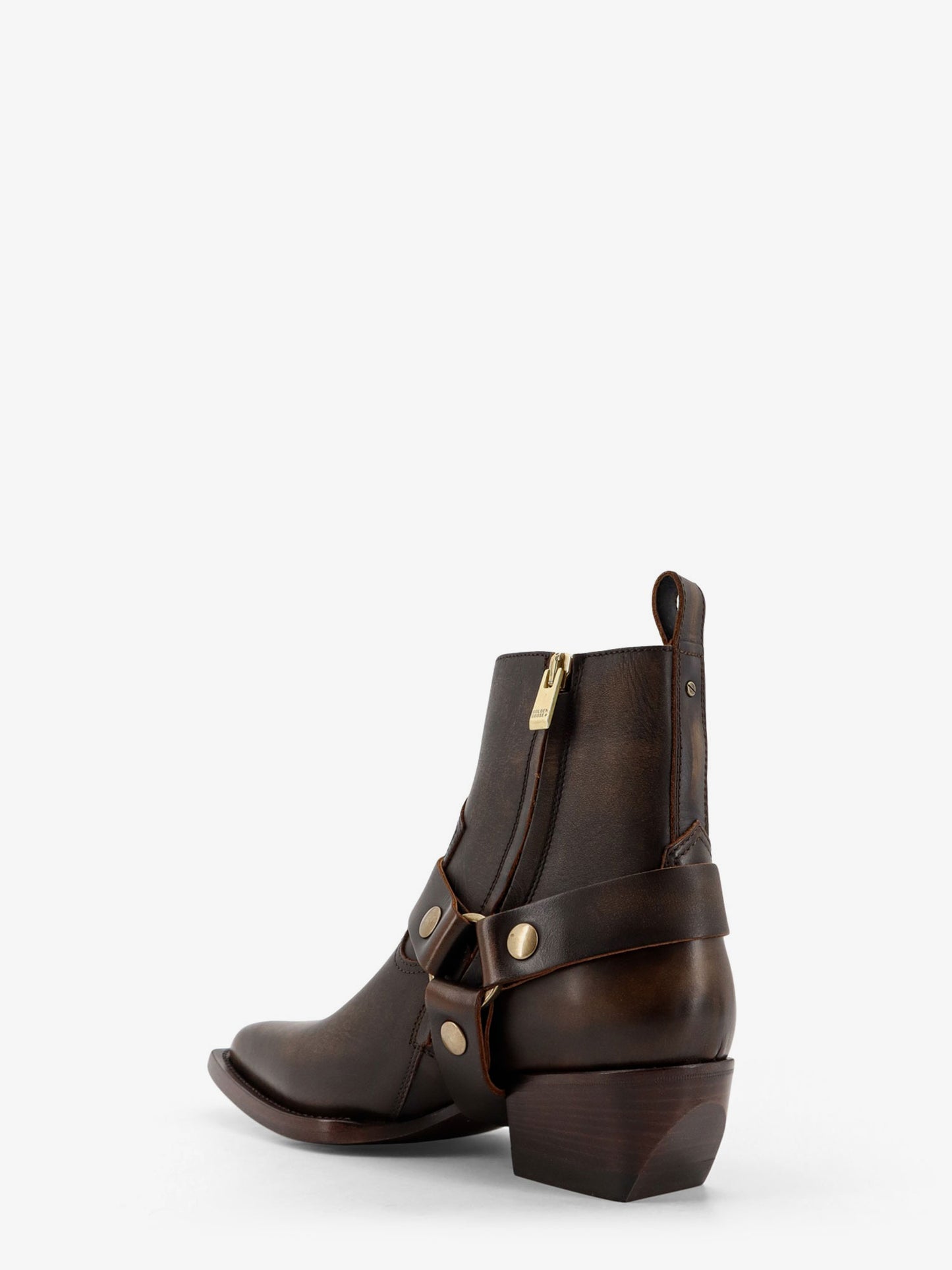 Debbie Distressed leather boots