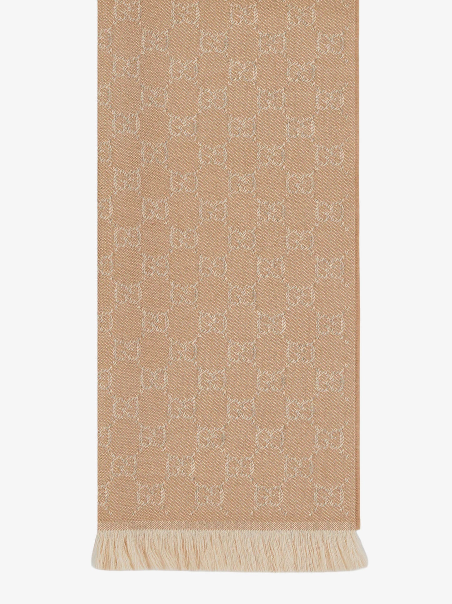 Jacquard wool scarf with GG motif