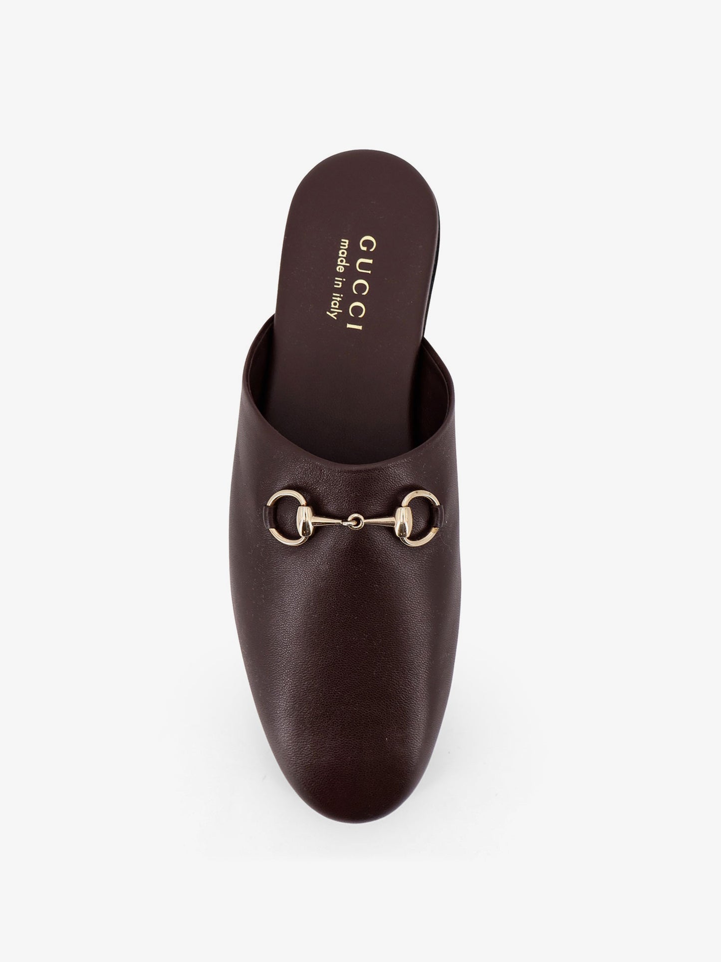 Leather mule with Horsebit