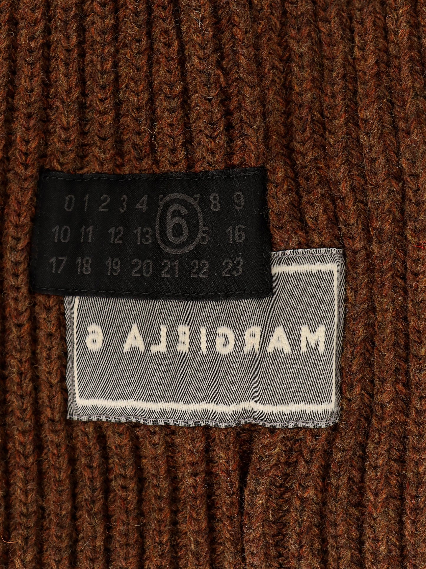 Wool blend balaclava with distressed effect