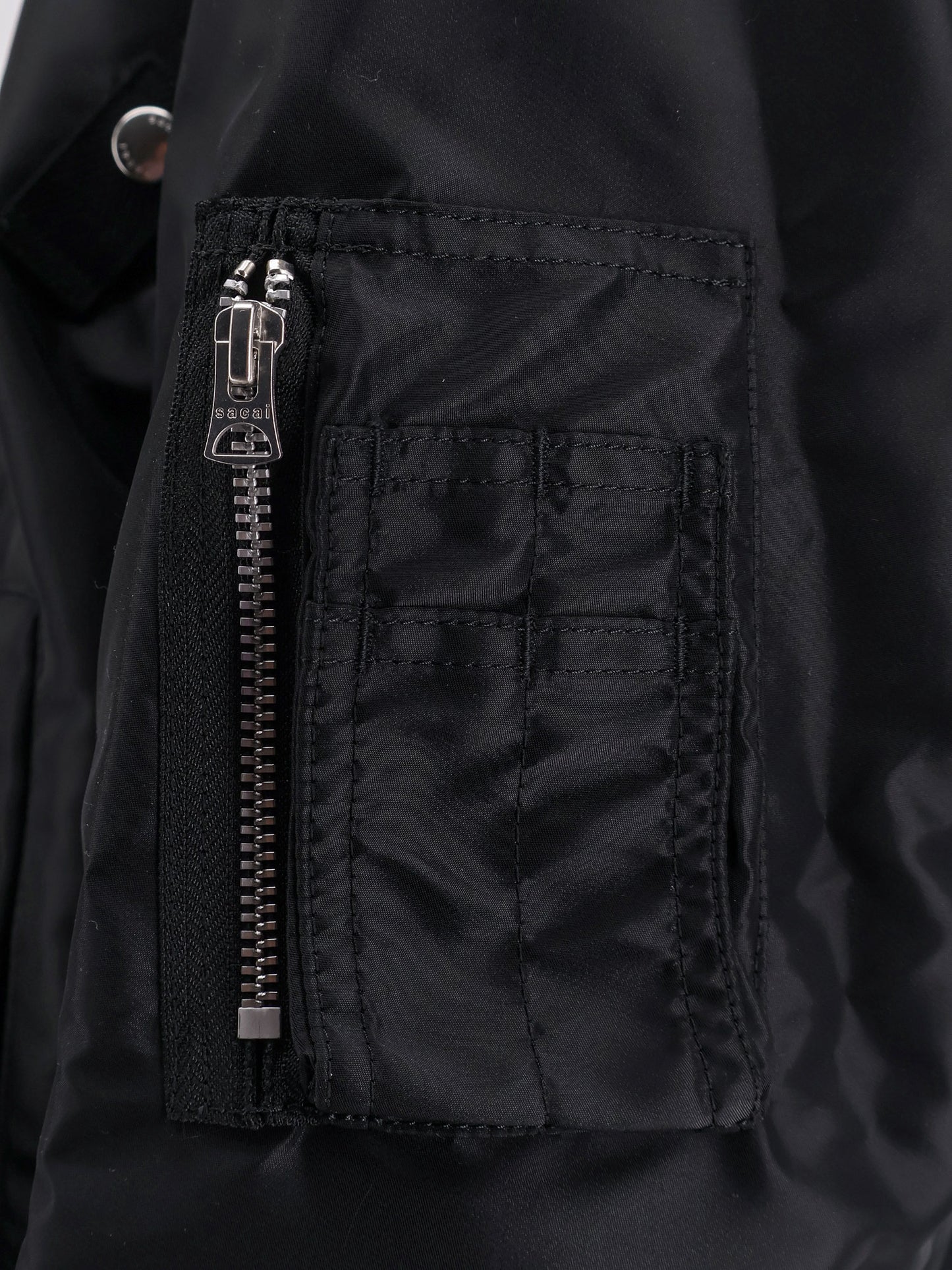 Nylon bomber jacket