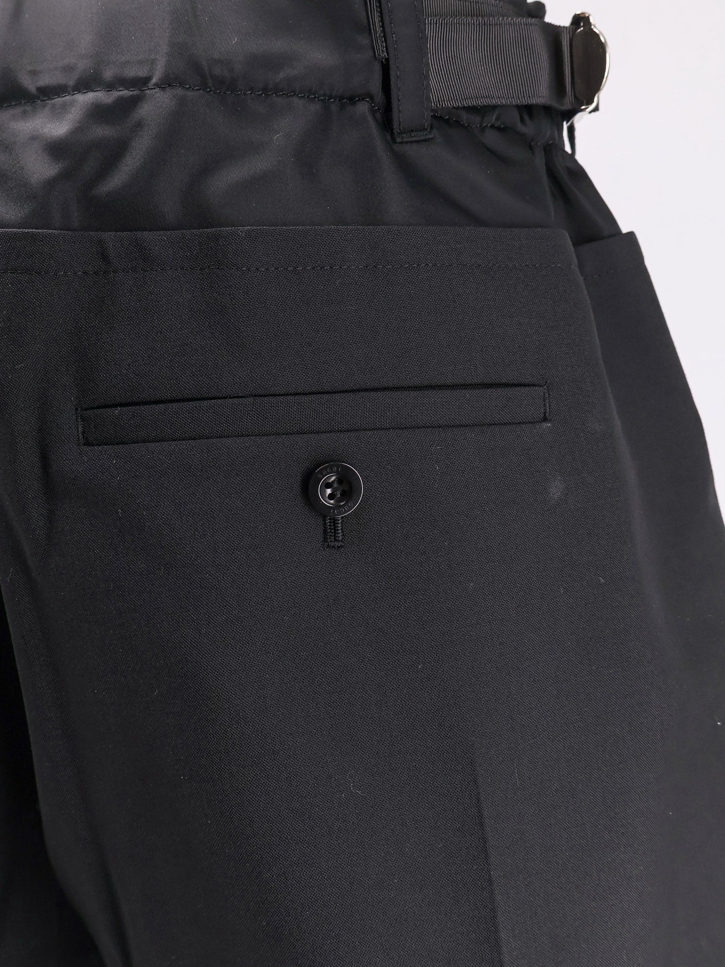 Wool blend shorts