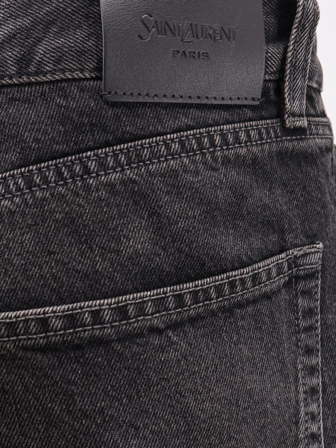 Long Mick black denim trousers