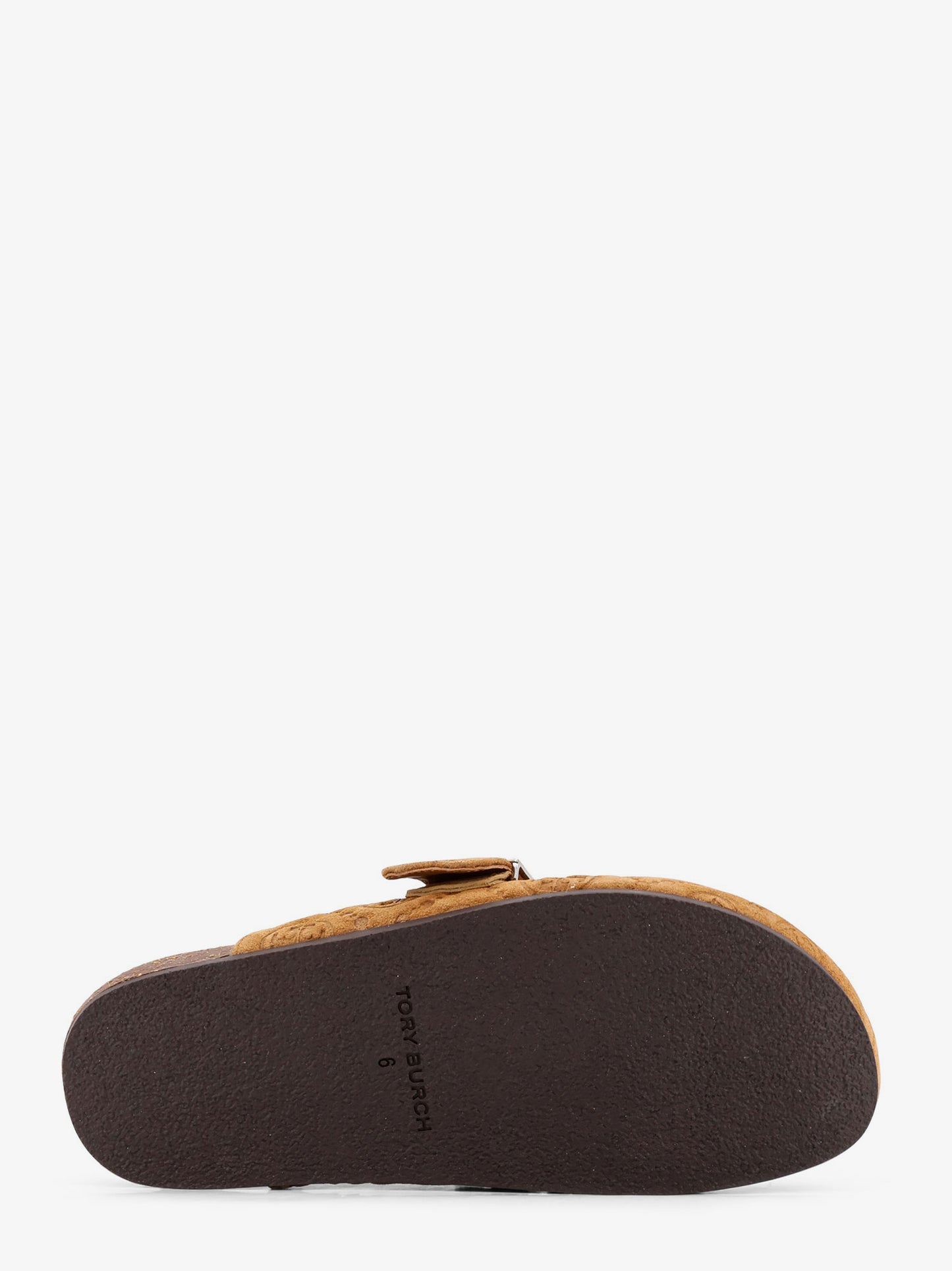 T Monogram Mellow Mule in suede jacquard