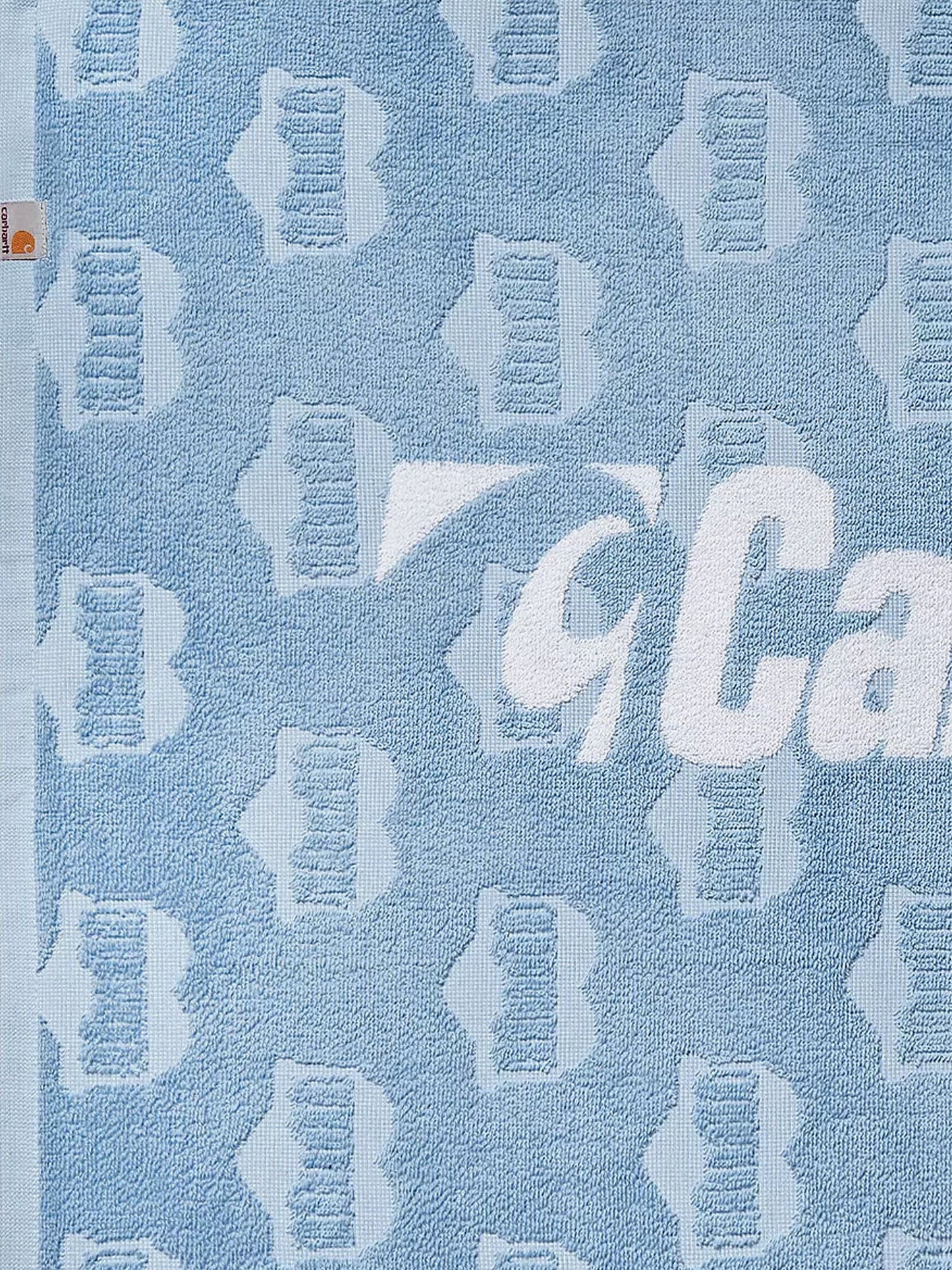 Heart train cotton beach towel with jacquard motif