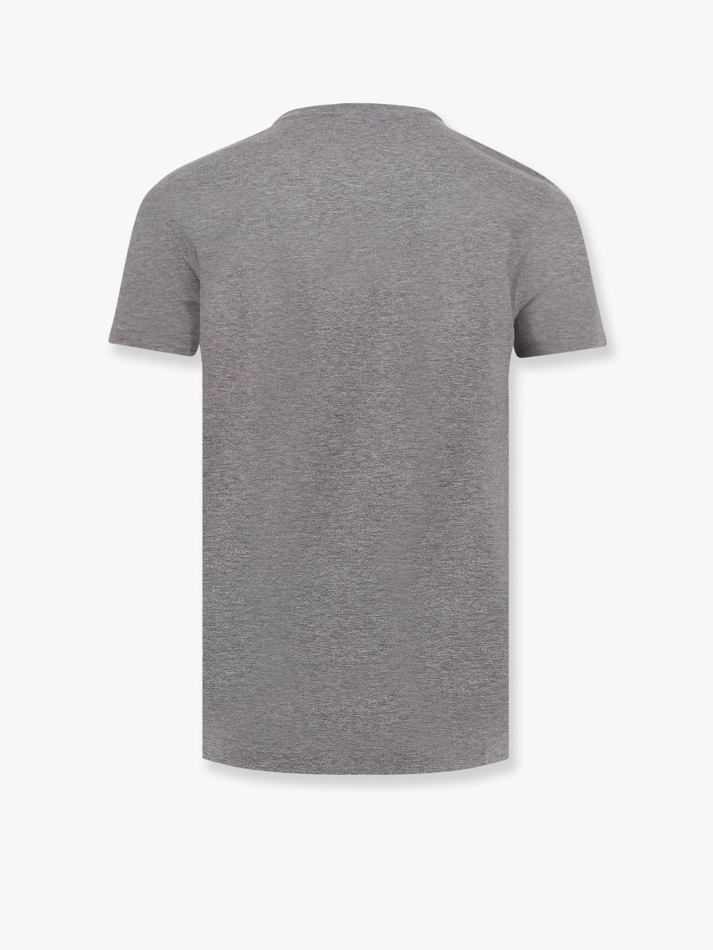 Cotton t-shirt with metal logo detail