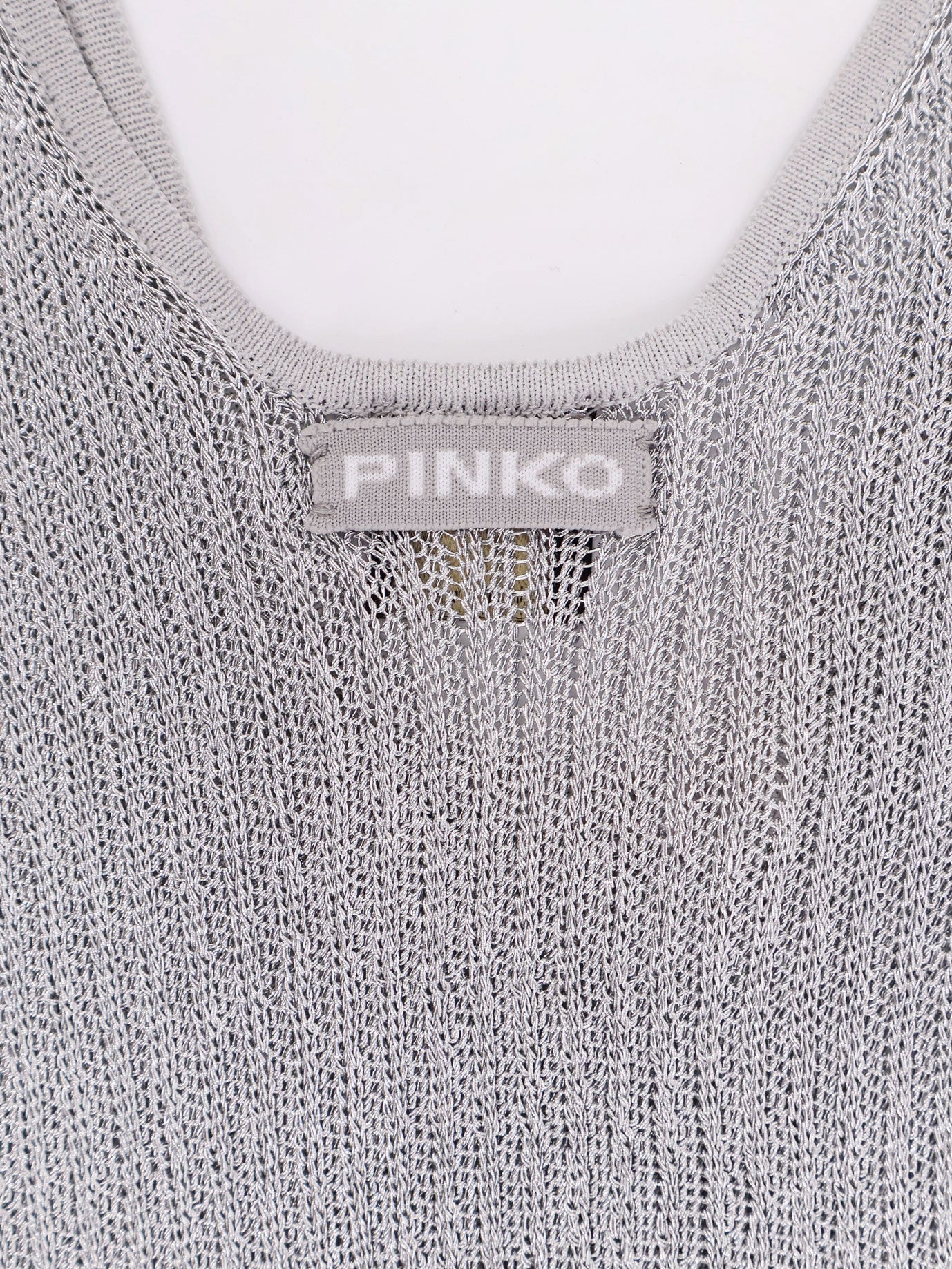 Noha viscose and metallized fibre tank top