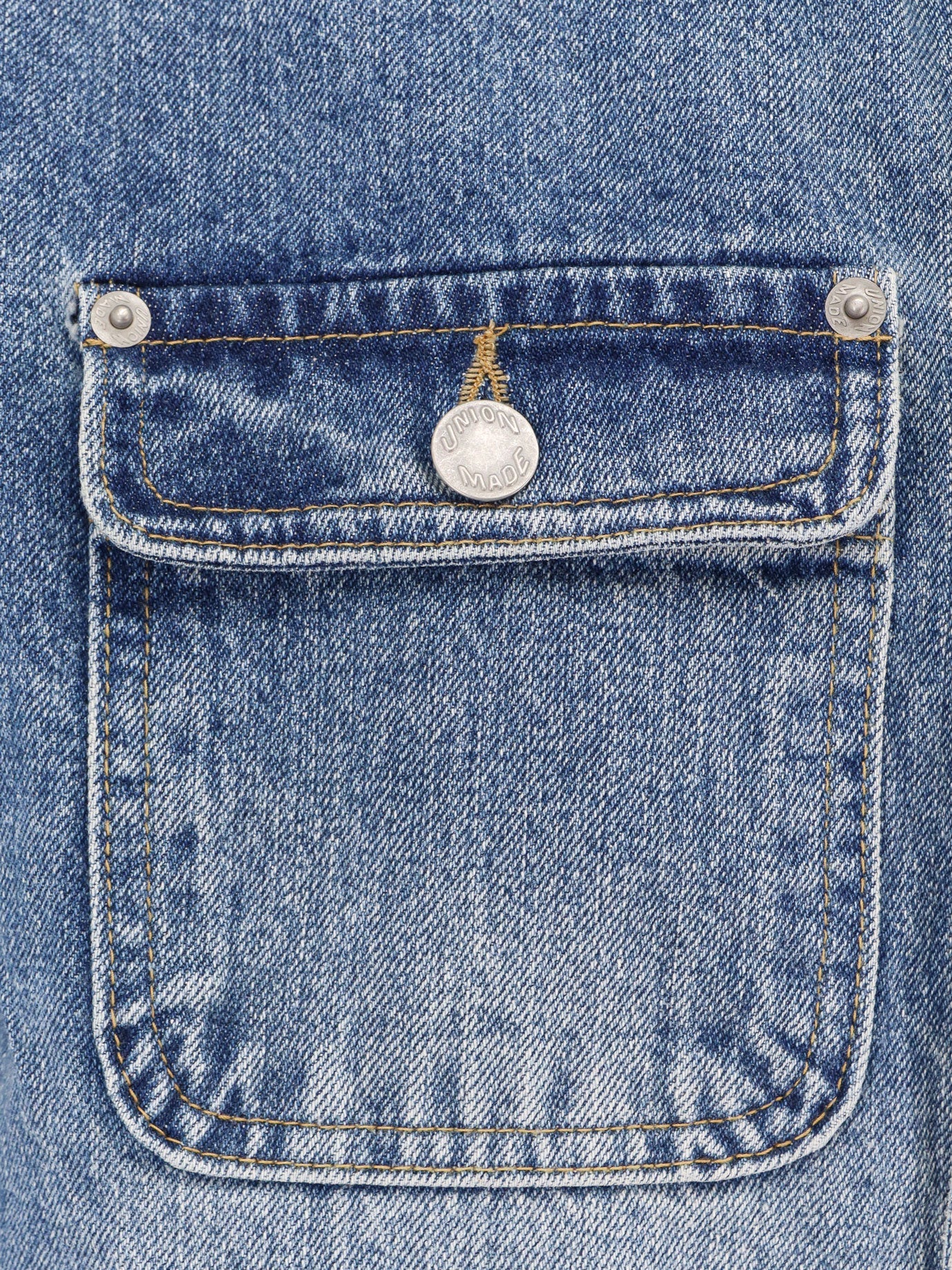 Giubbino work in washed denim