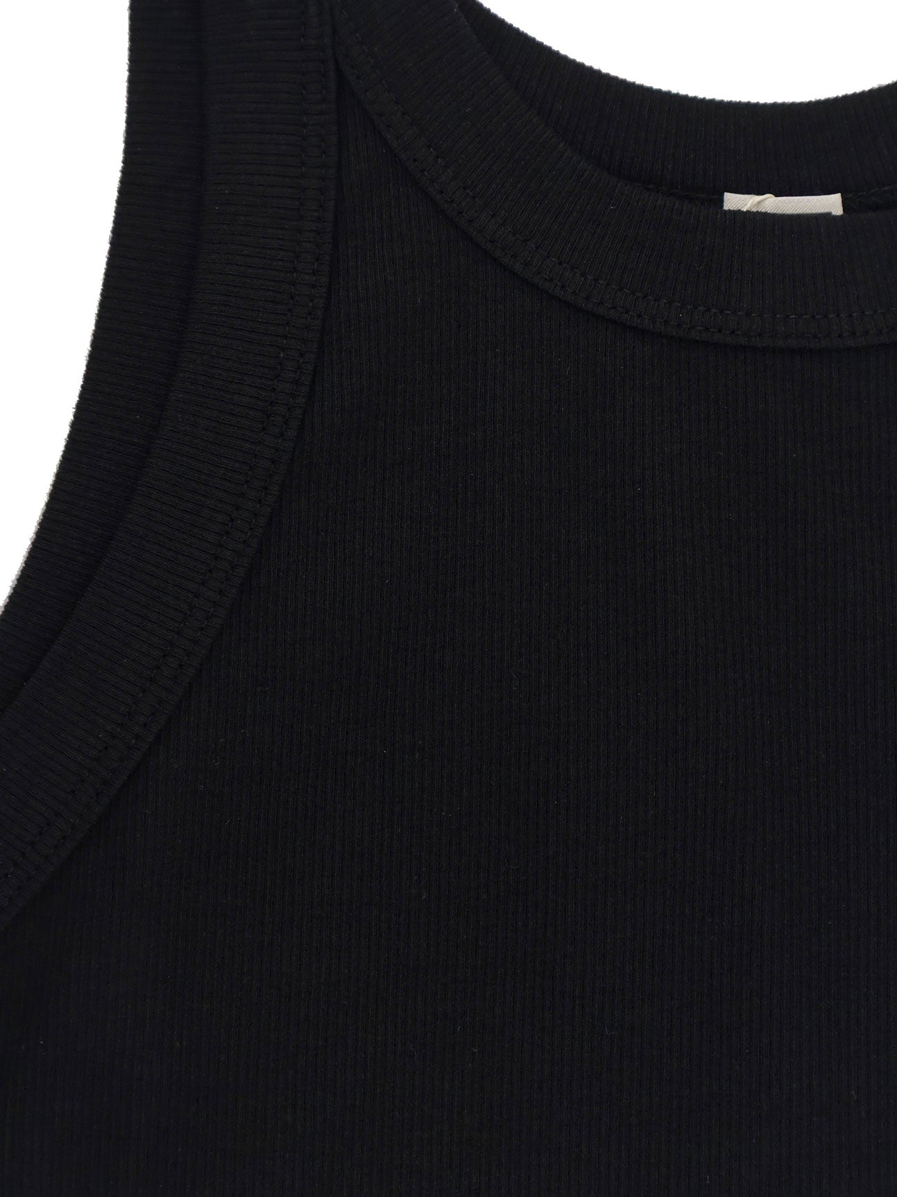 Ribbed cotton tank top