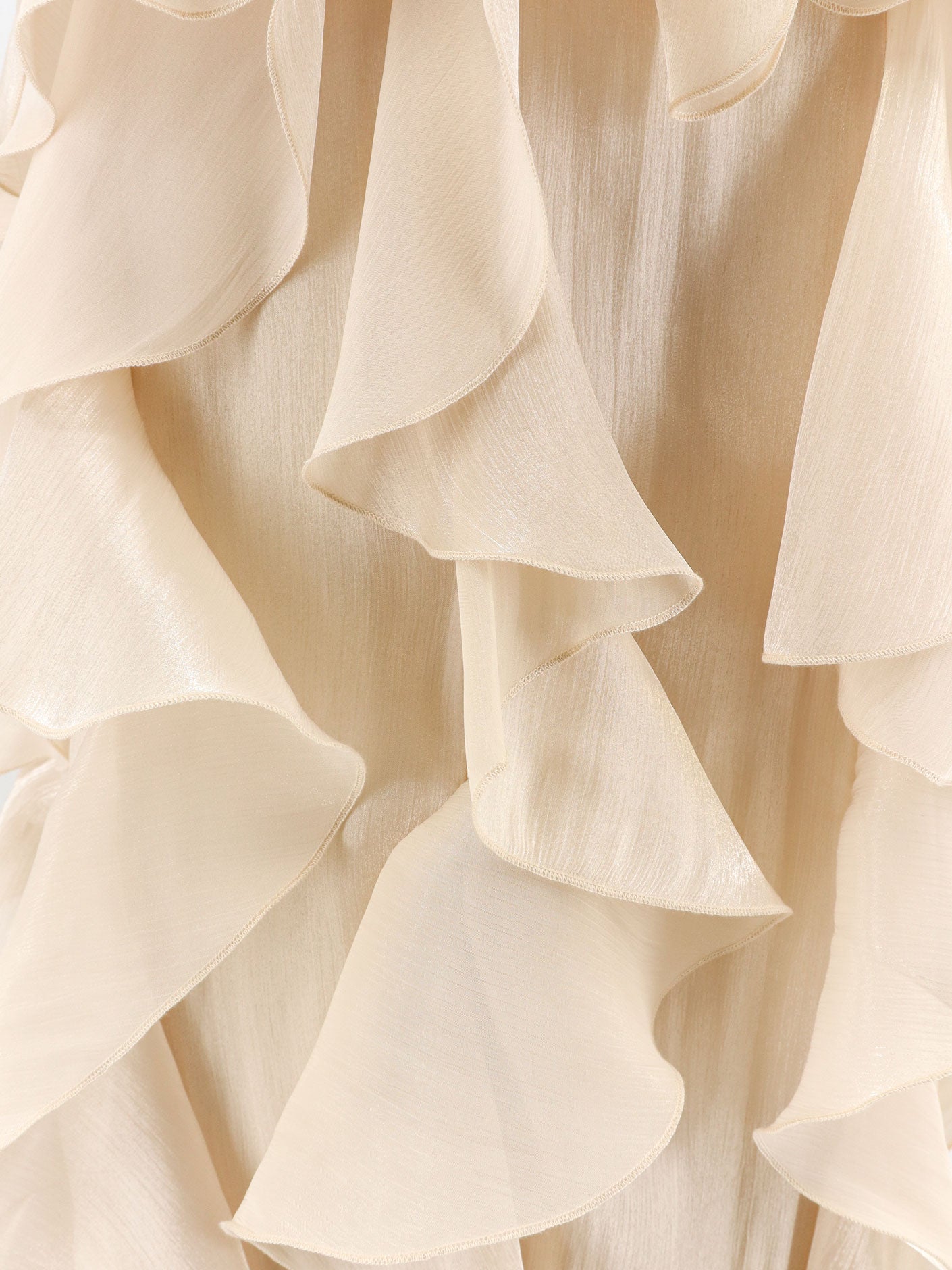 Long dress with ruffles