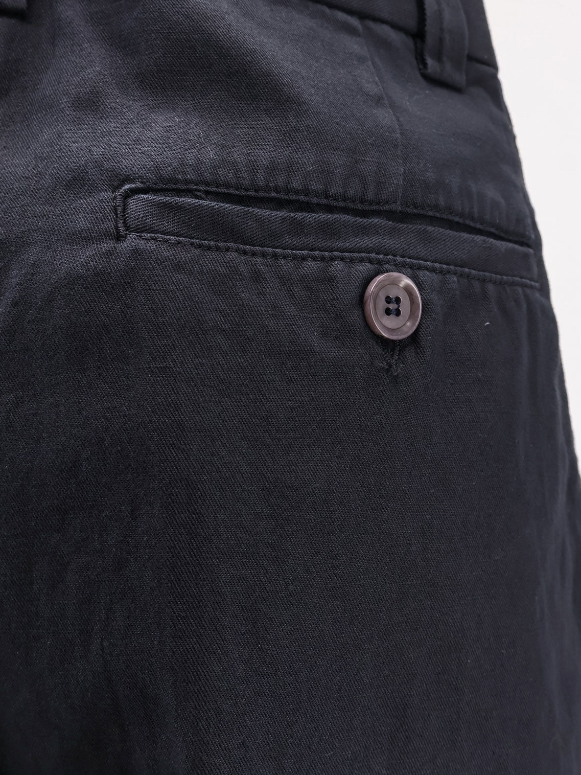 Cotton and linen shorts