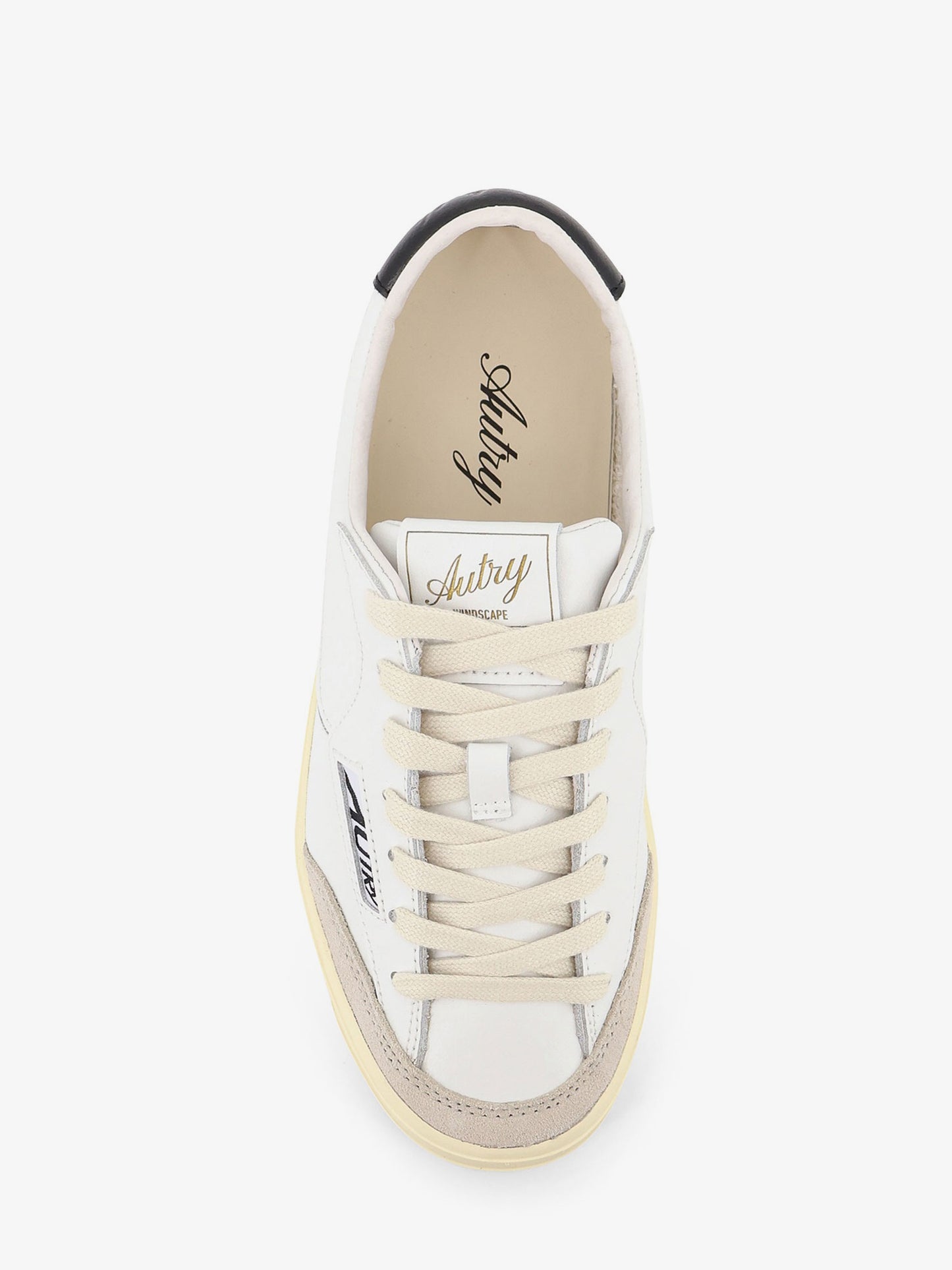 Windscape leather sneakers with suede insert