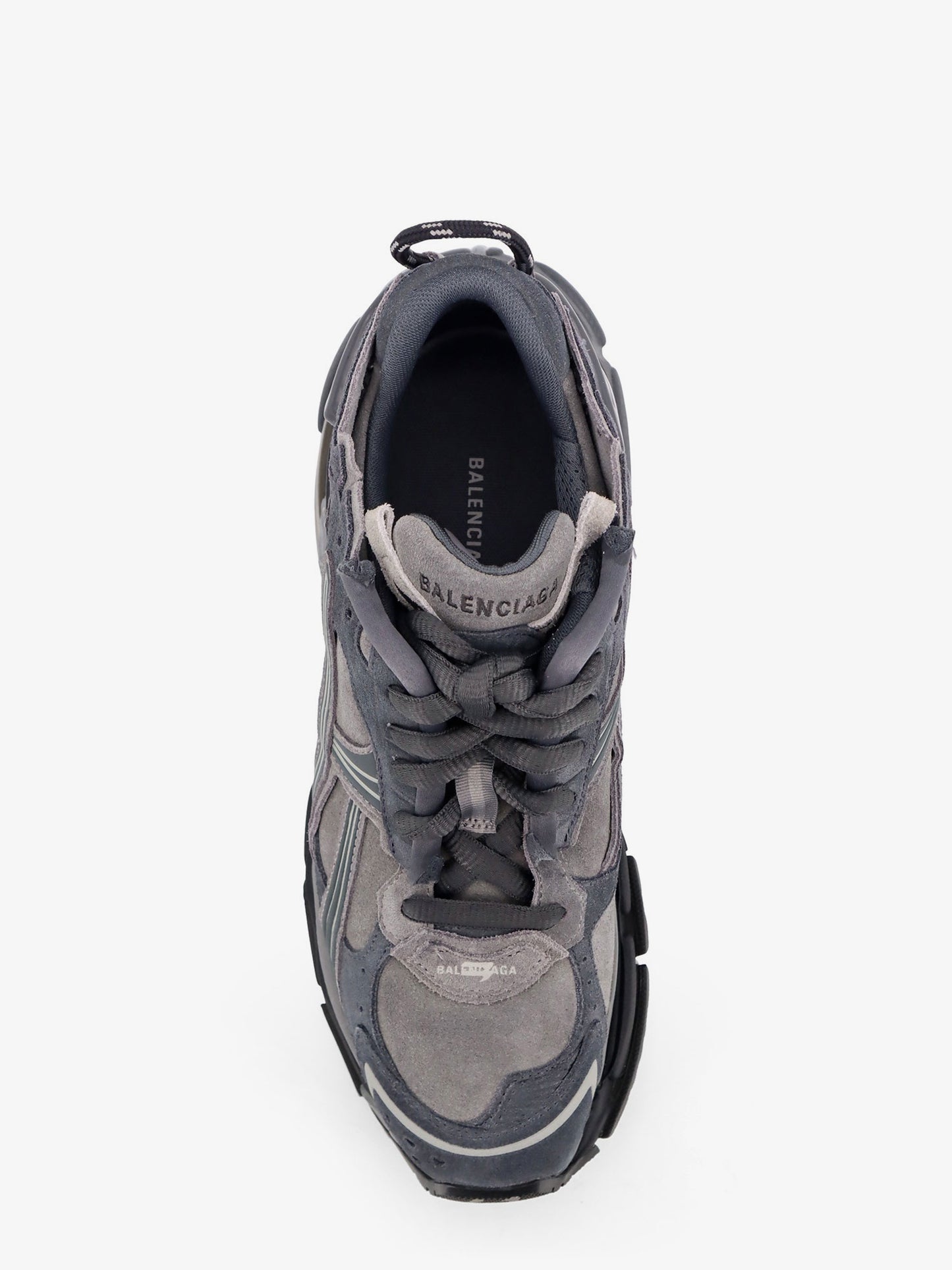 Runner low-top suede sneakers