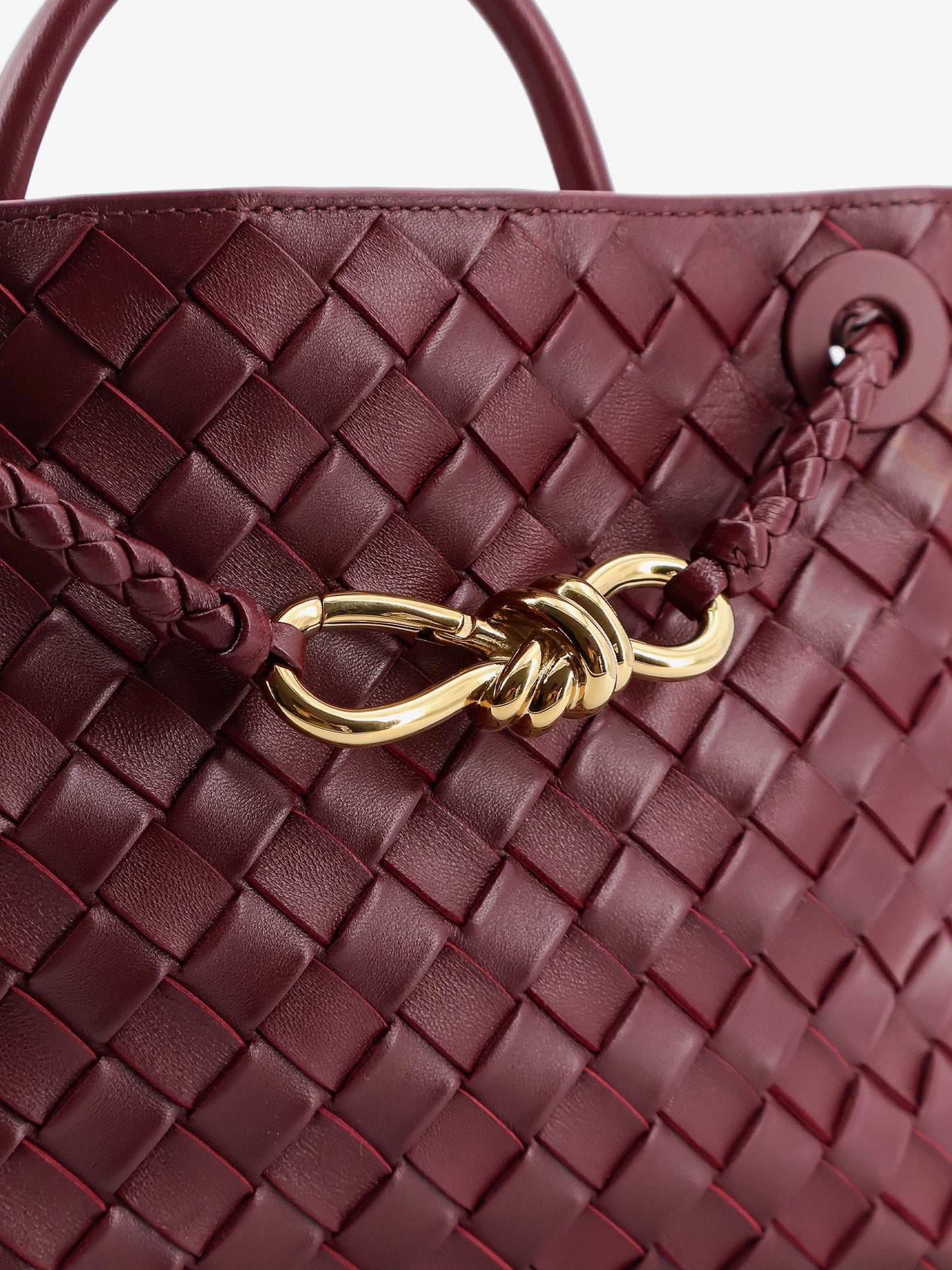 Andiamo Small leather crossbody bag with Intrecciato motif