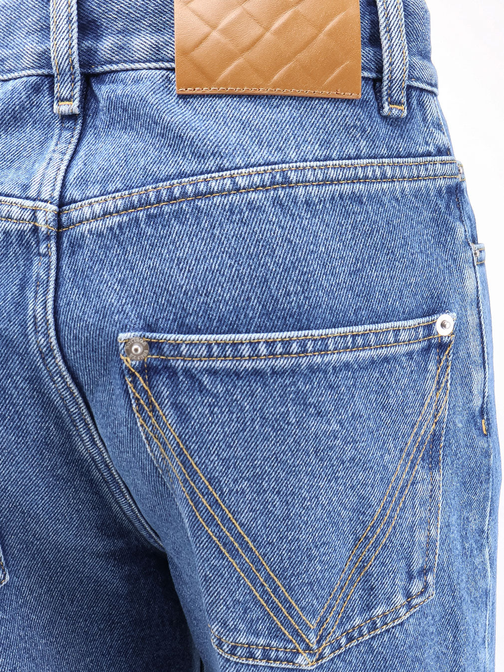 Flared cotton jeans