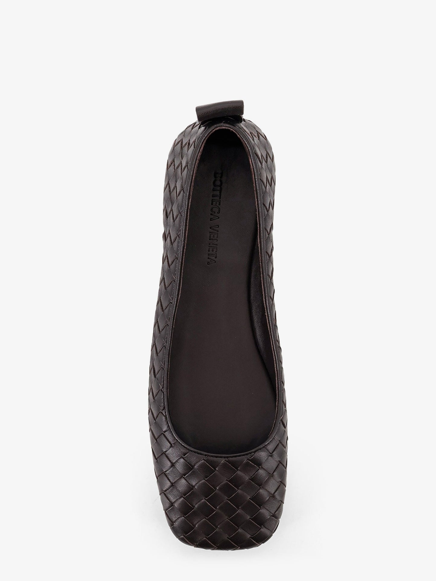 Charlotte leather ballerinas with Intrecciato motif