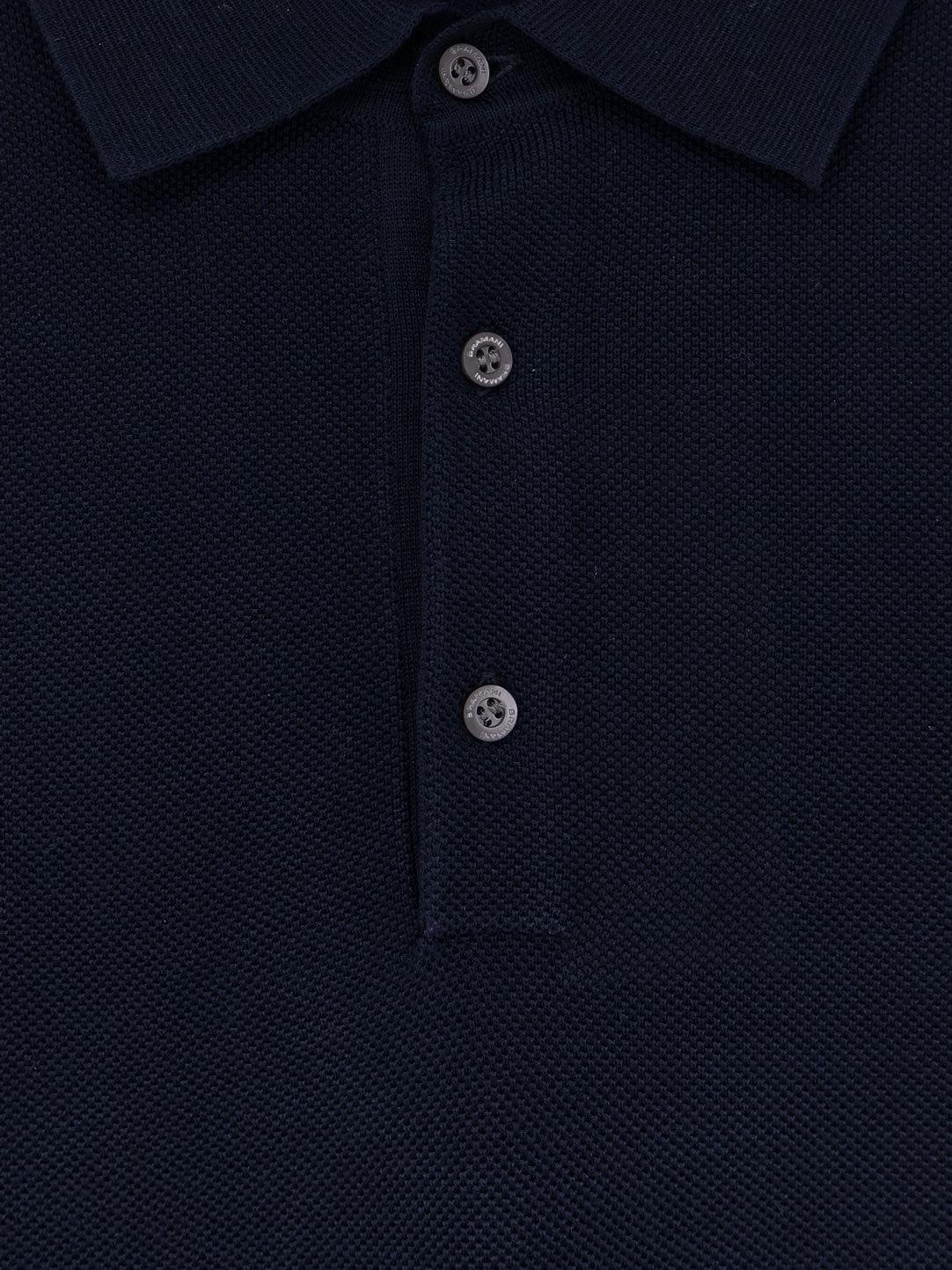 Polo in misto cotone e seta