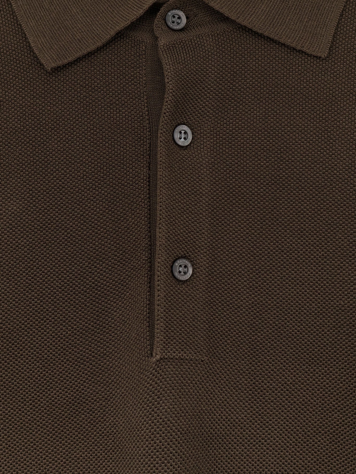 Polo in misto cotone e seta