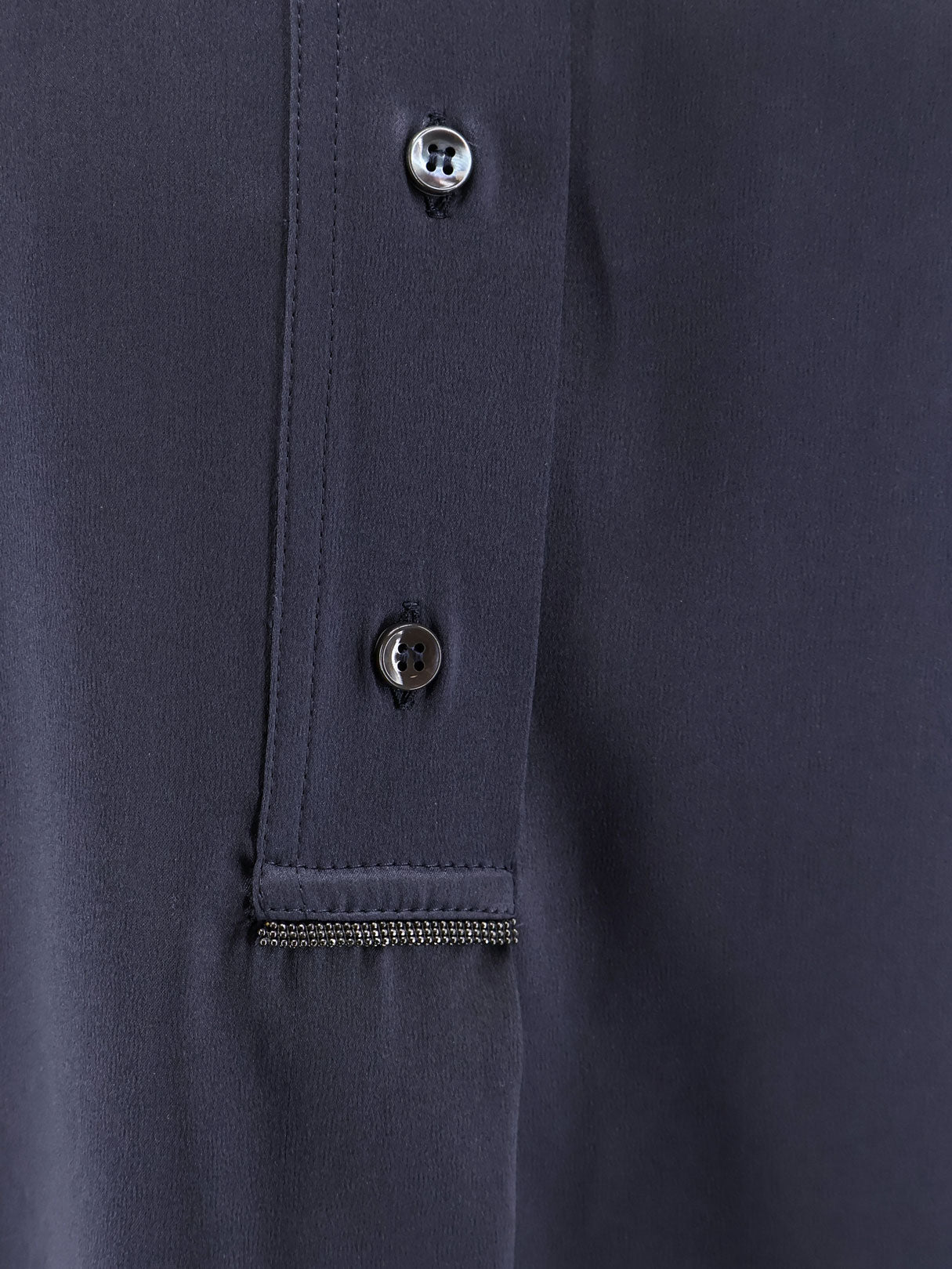 Silk shirt with Monili detail