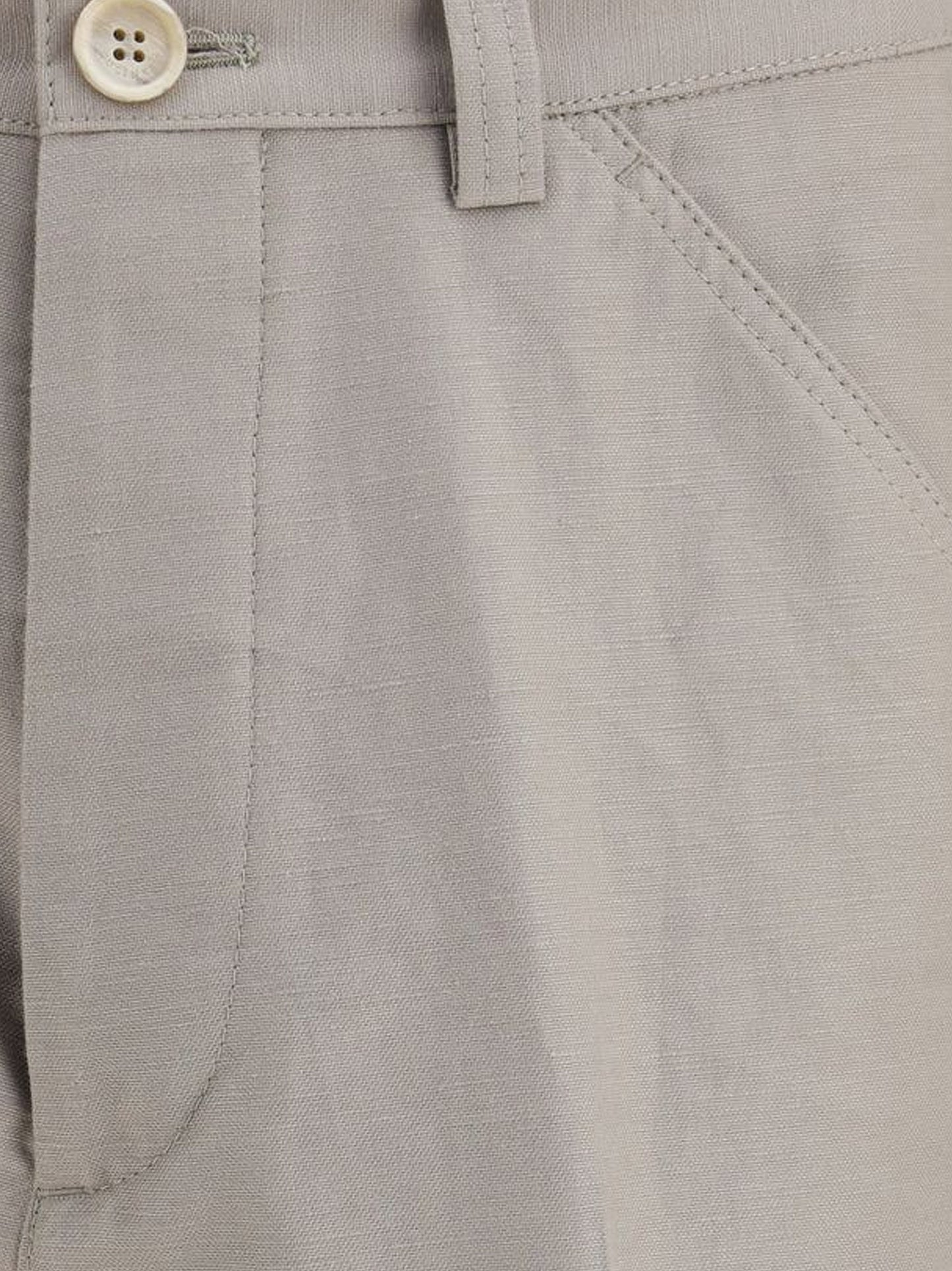 Cotton and linen trousers