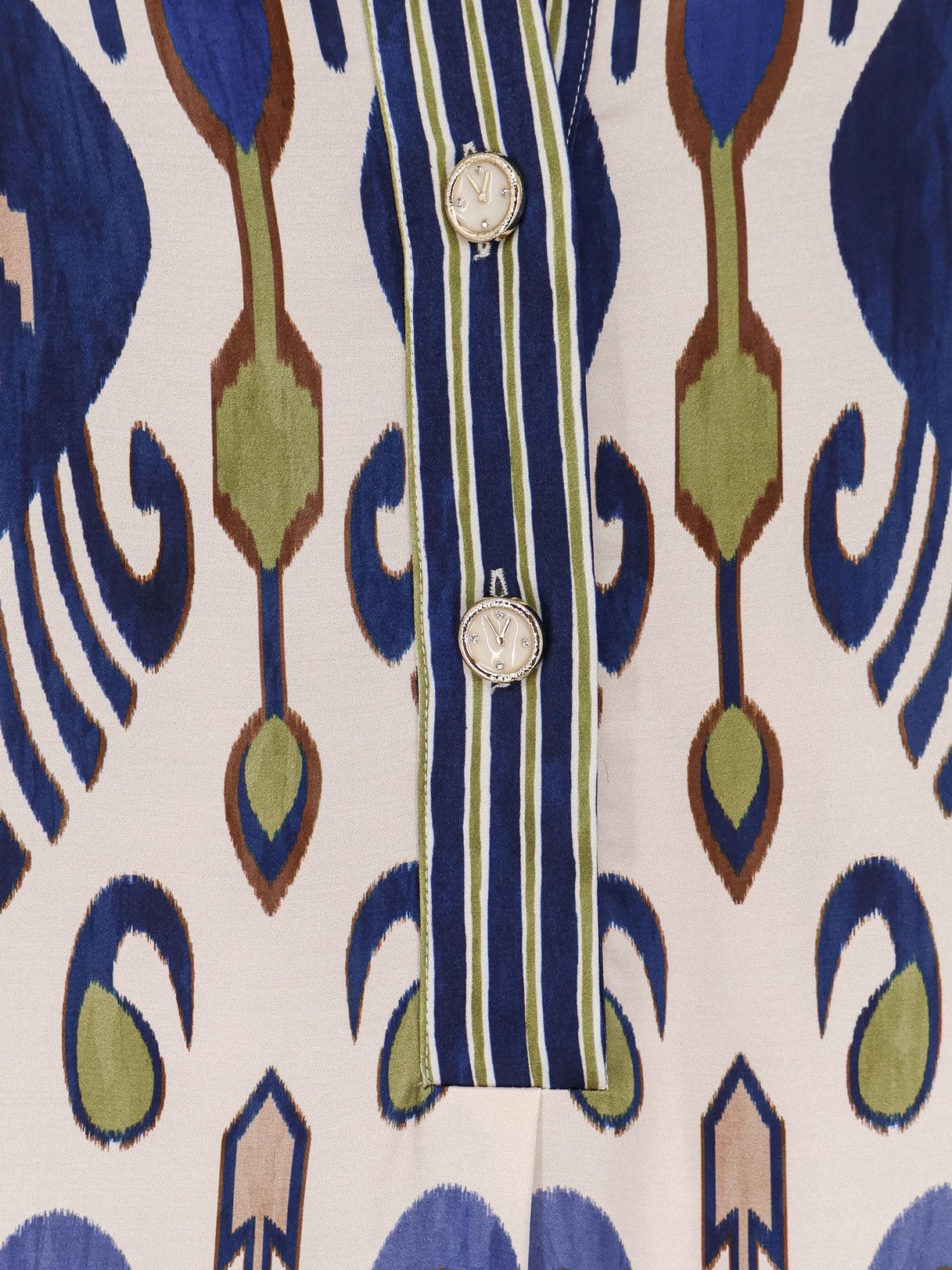 Multicolor viscose and rayon dress