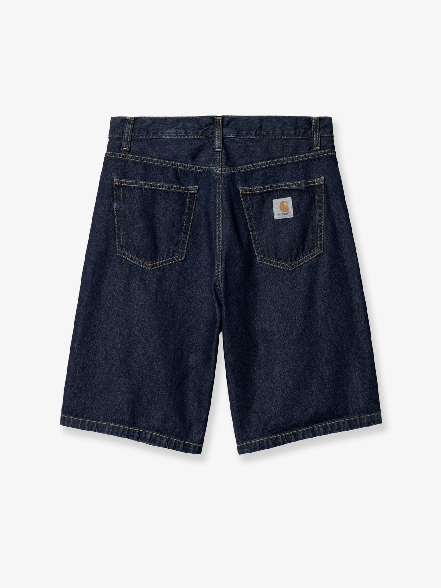 Landon denim Bermuda shorts with logo patch