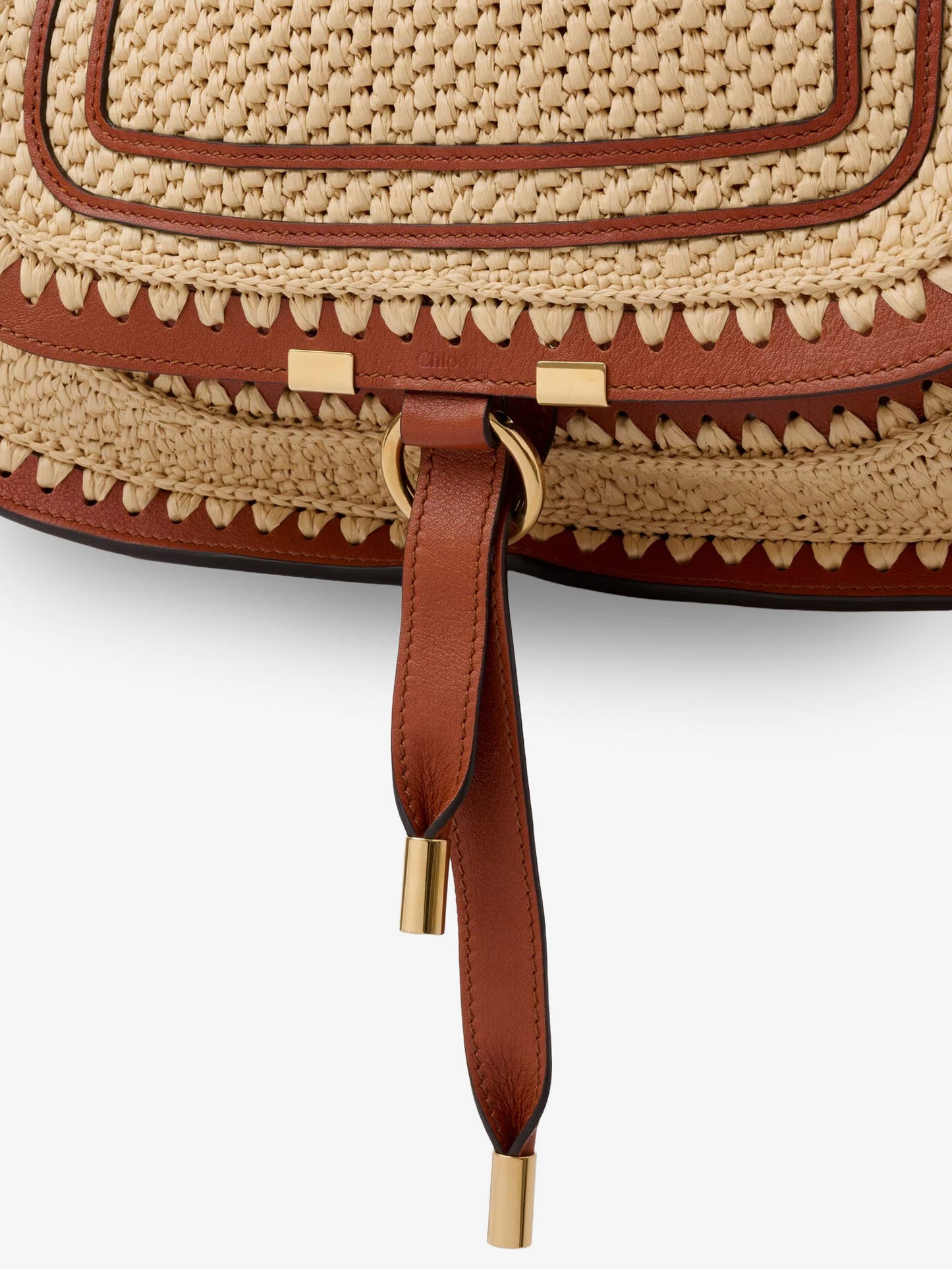 Marcie raffia shoulder bag