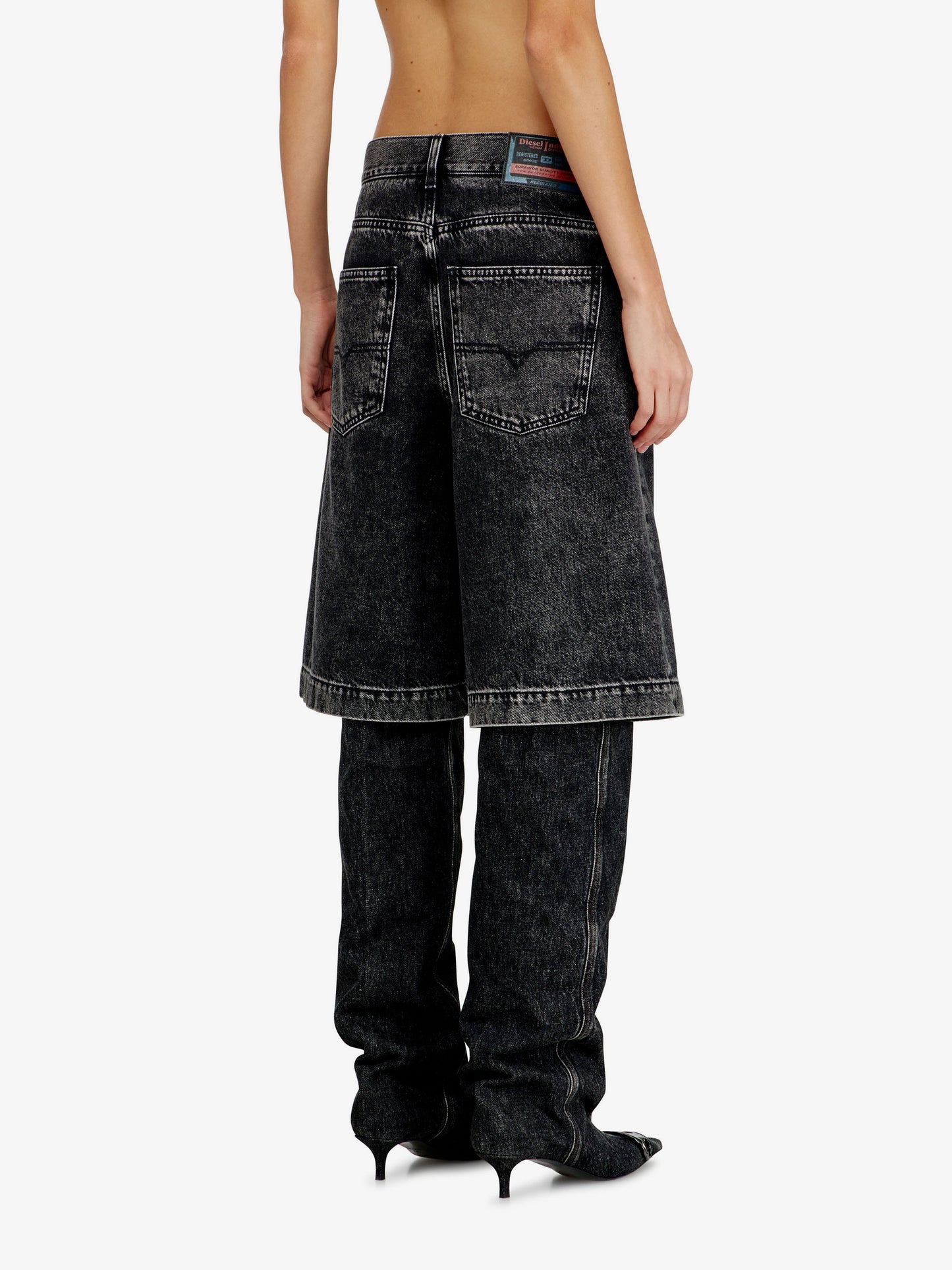 Bermuda DE-SIRE-SHORT- S2 in black denim