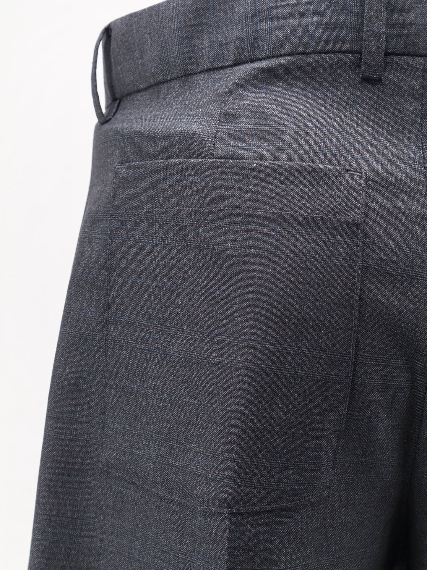 Bermuda Pleated Check in misto lana