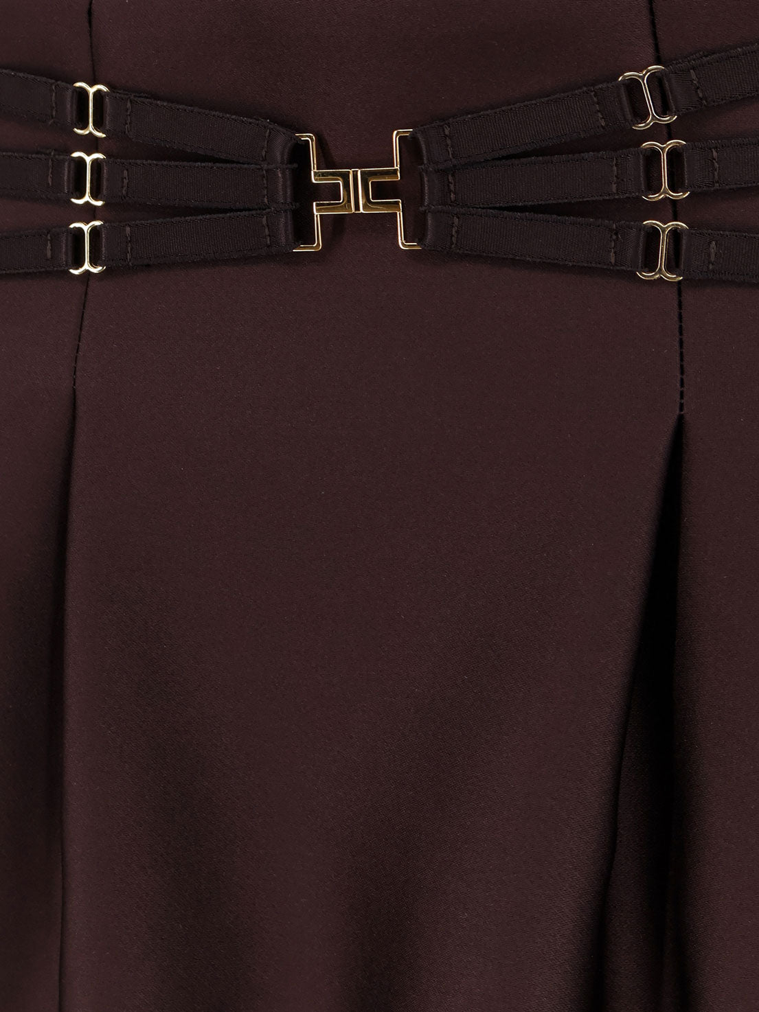 Satin mini skirt