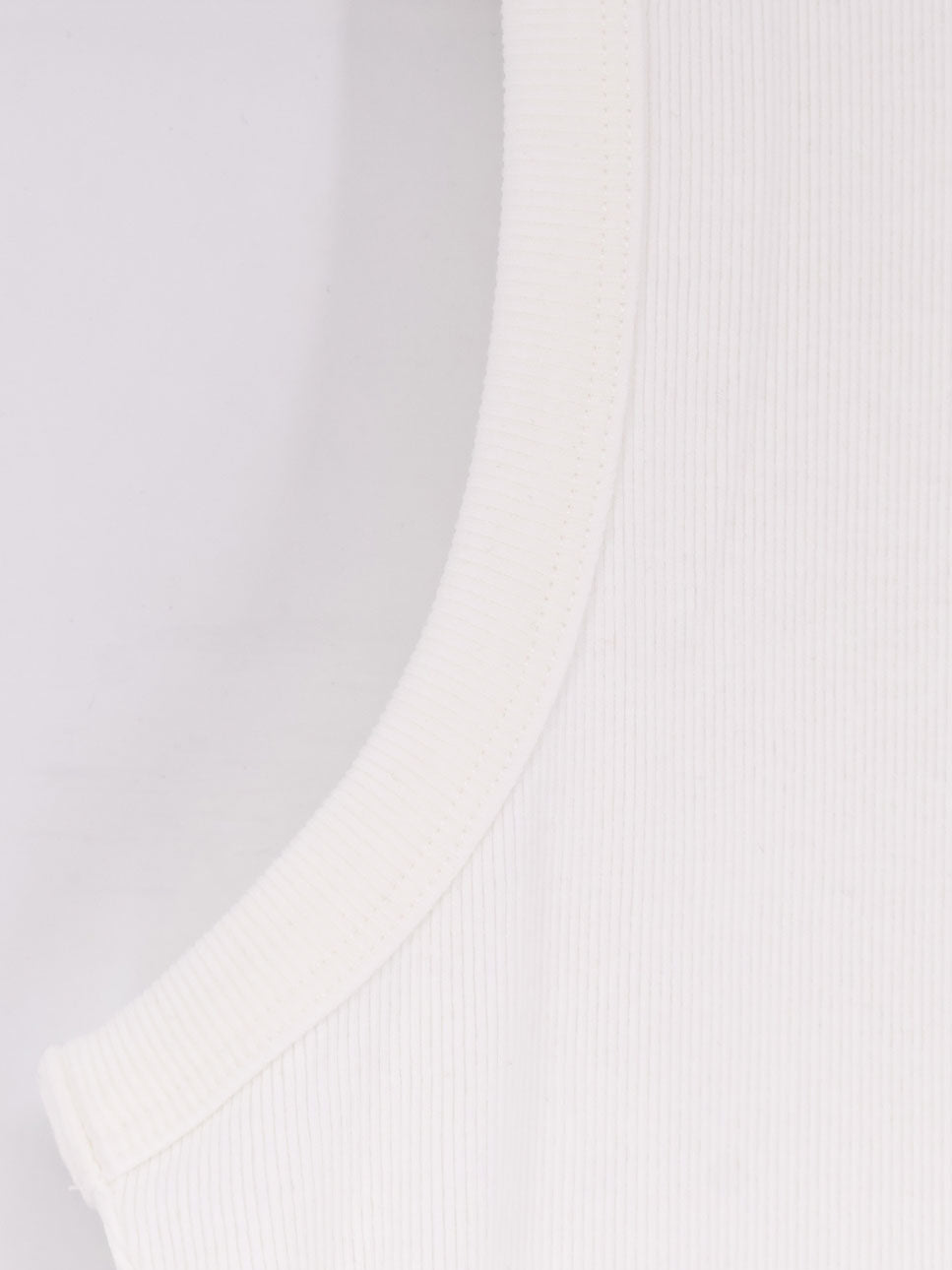Ribbed cotton tank top