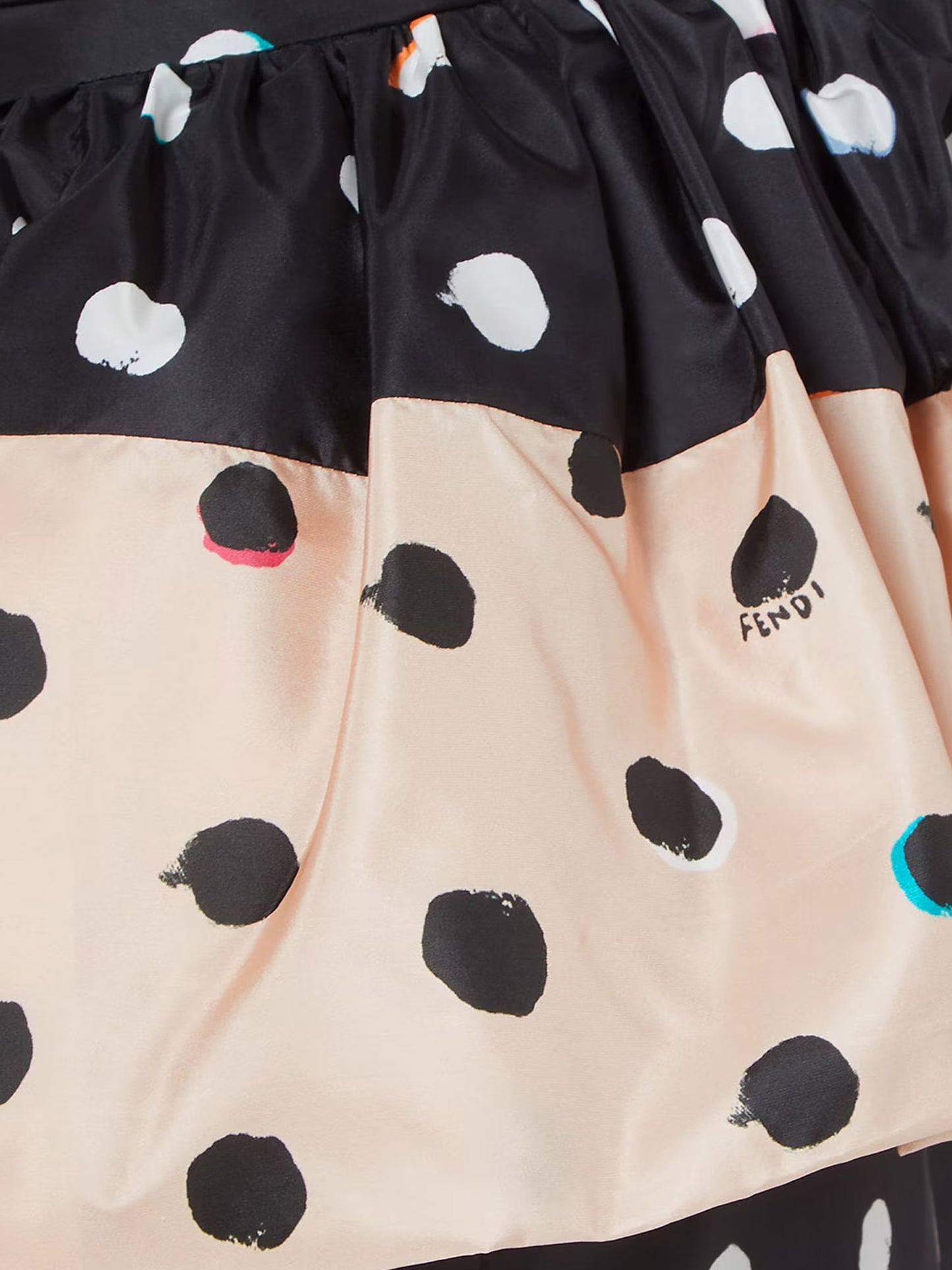 Falena Dots taffeta' bustier dress