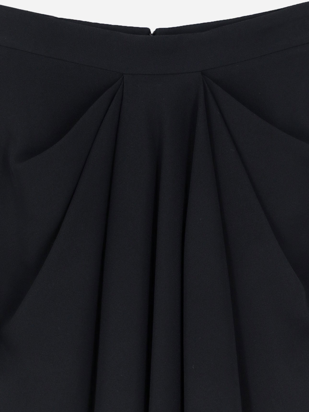 Draped midi skirt