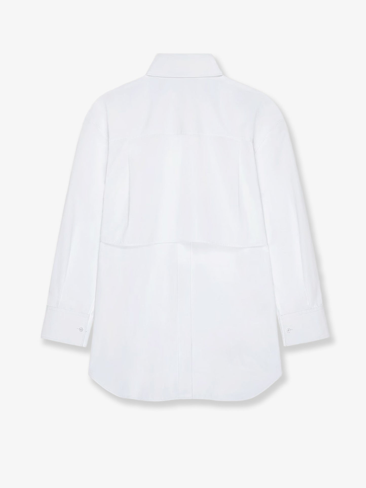 Backless cotton shirt